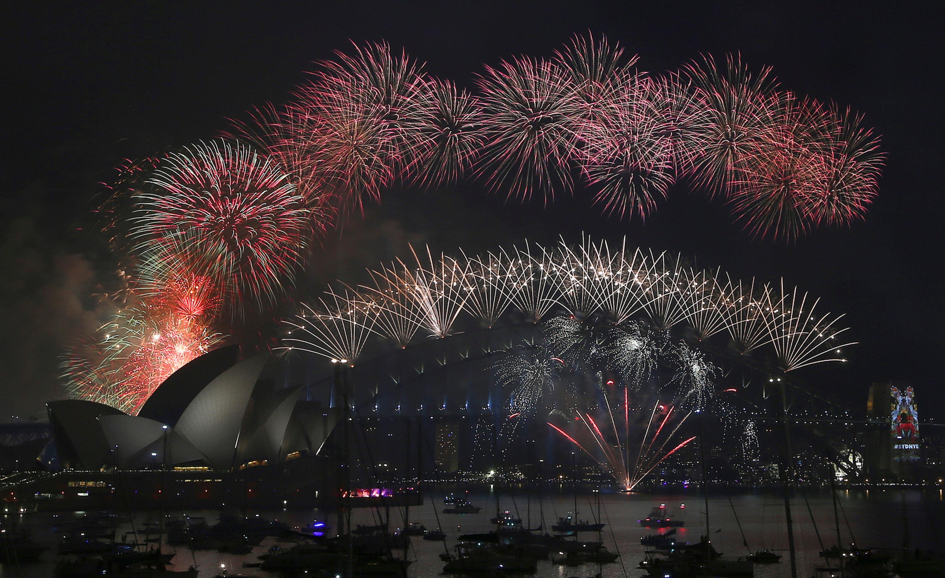 Ohňostroj v Sydney.