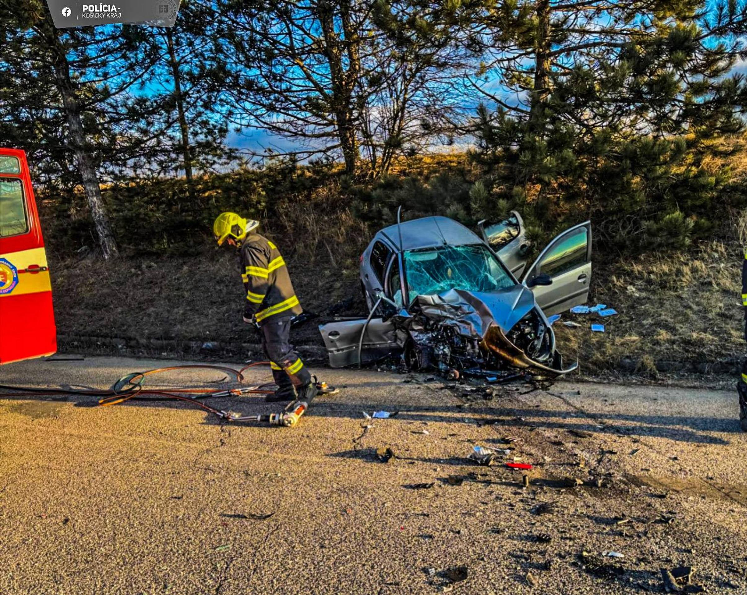 Nehoda za Spišskou Novou Vsou.