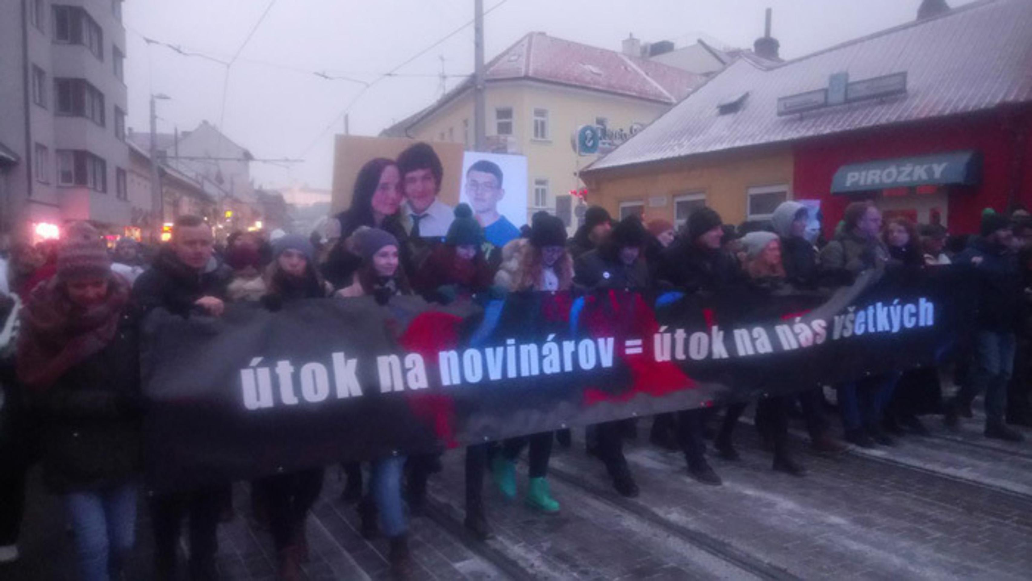 Pochod "Nechceme späť 90-te! Pochod za Jana Kuciaka a Martinu Kušnírovú".