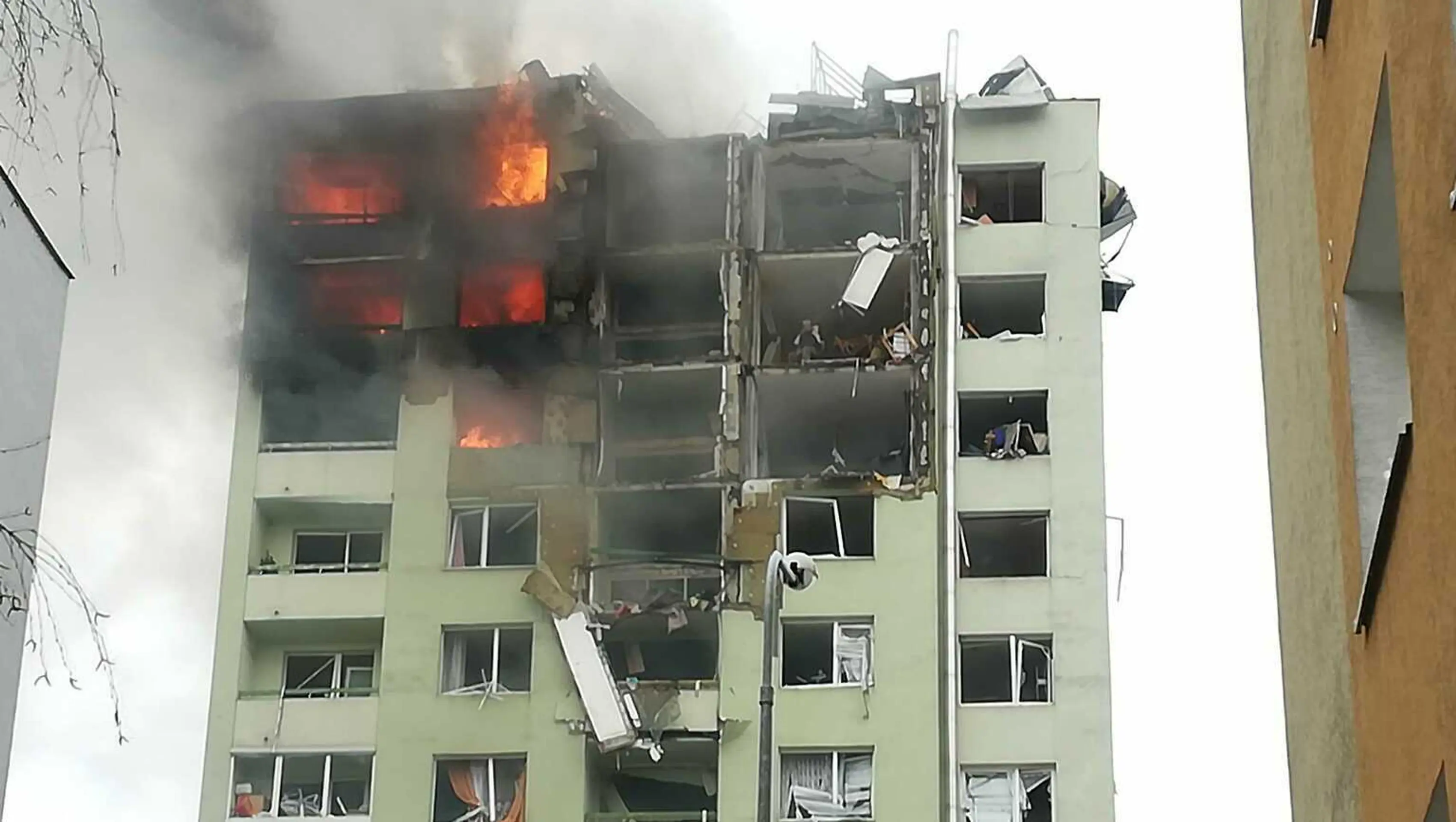 Zásah pri výbuchu plynu v Prešove.