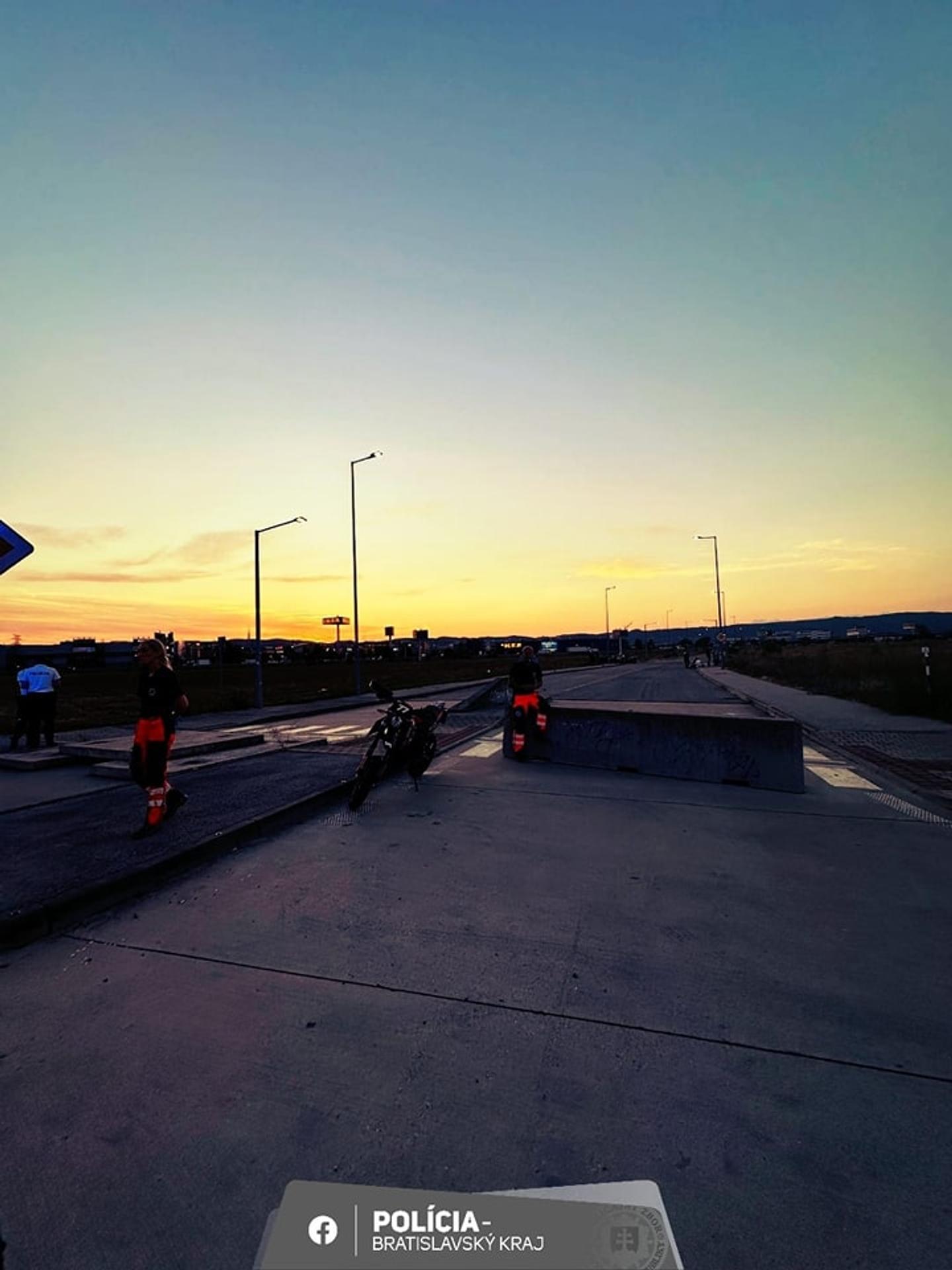 Tragická nehoda motorkára v Bratislave.