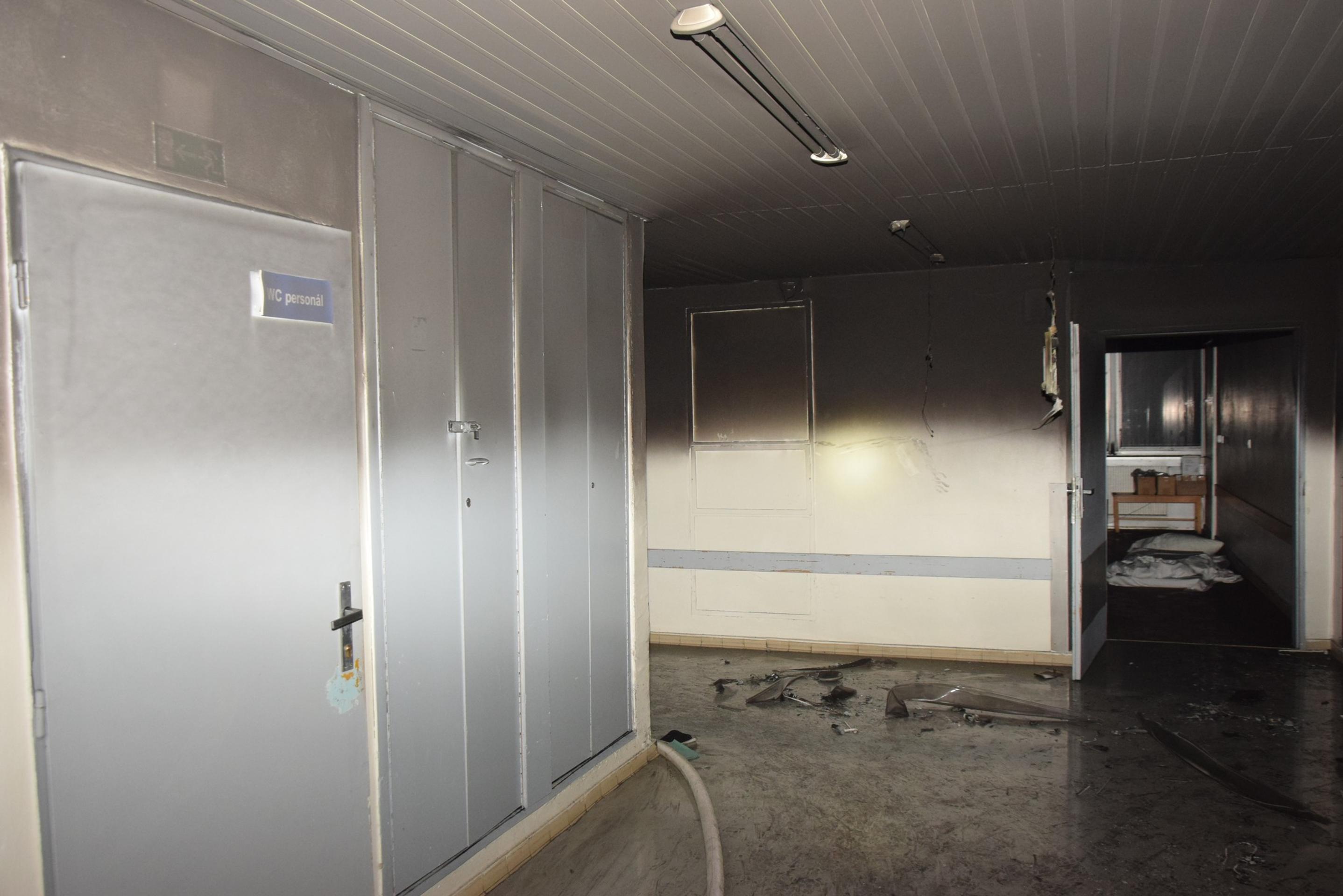 Univerzitná nemocnica v Košiciach po požiari.