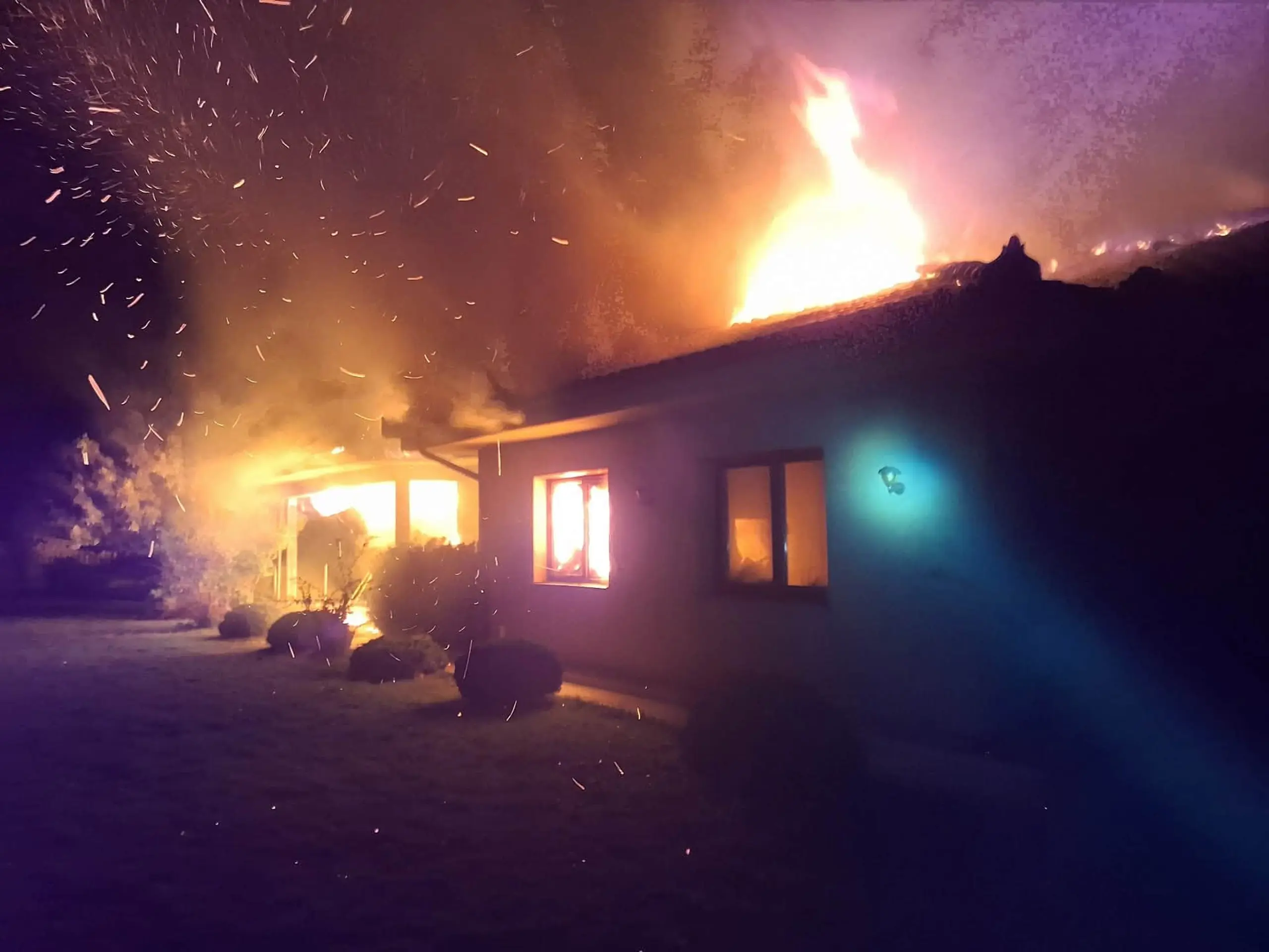 Požiar domu pri Dunajskej Strede