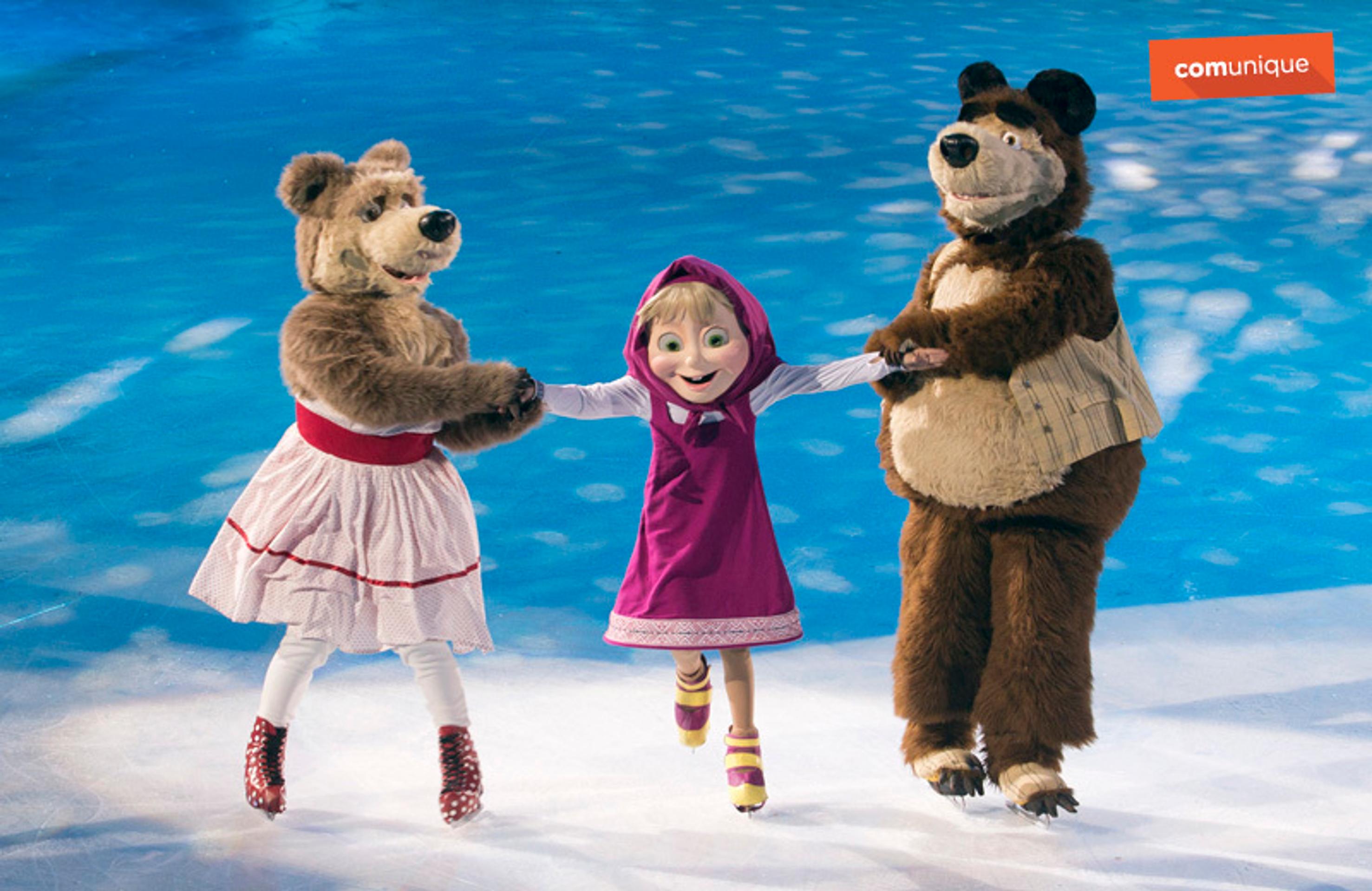 Máša a medveď na ľade