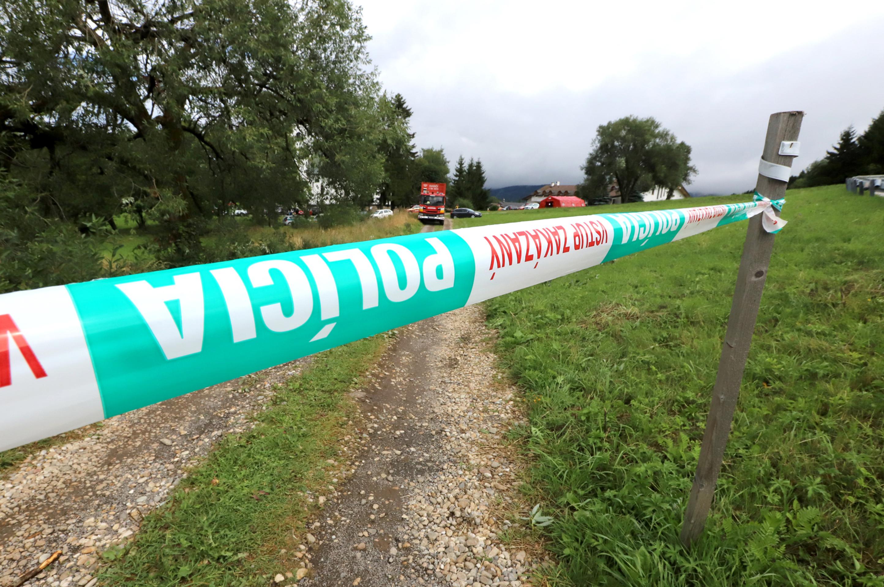 Zábery z miesta nešťastia.