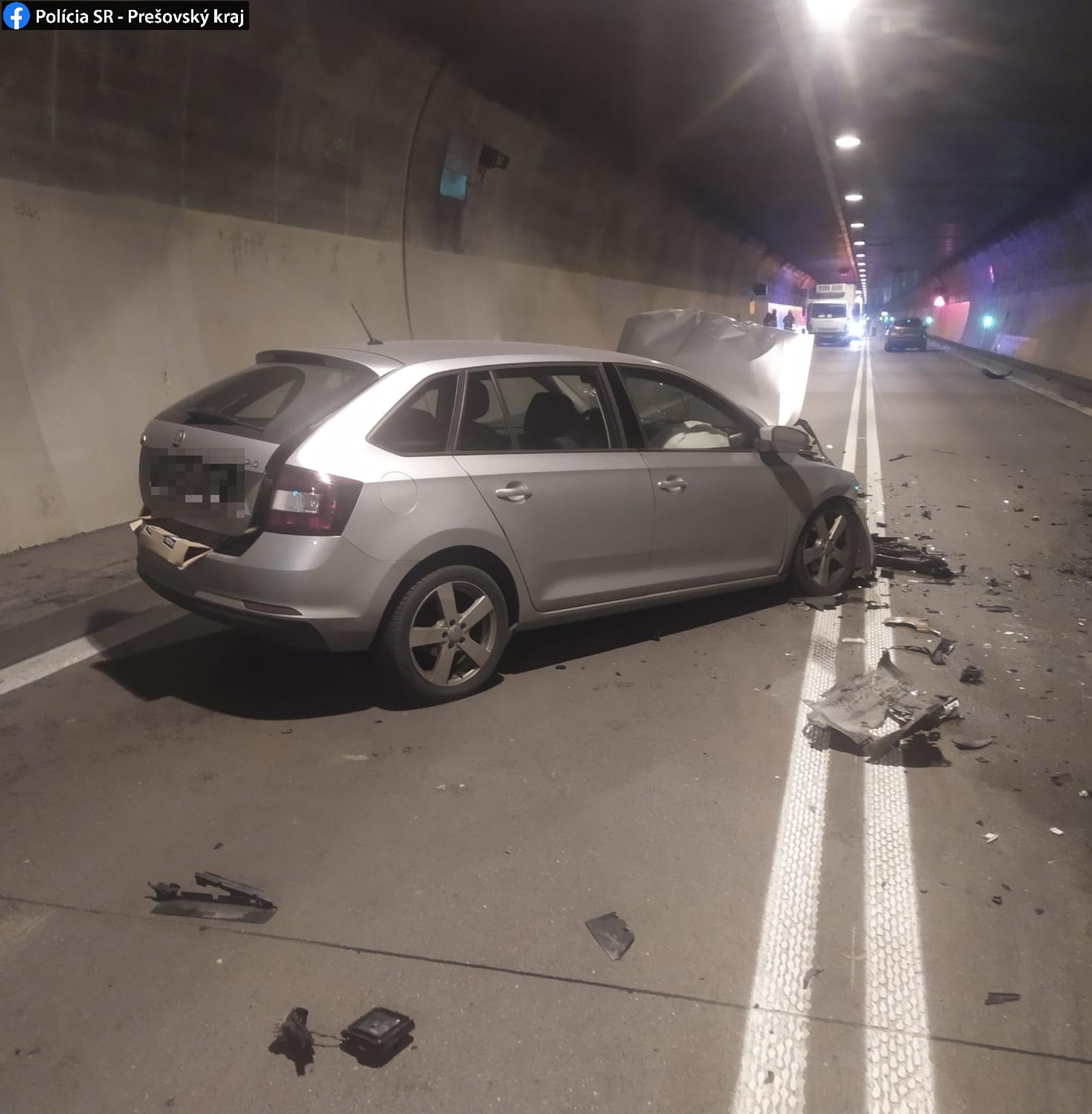 Nehoda v tuneli Branisko