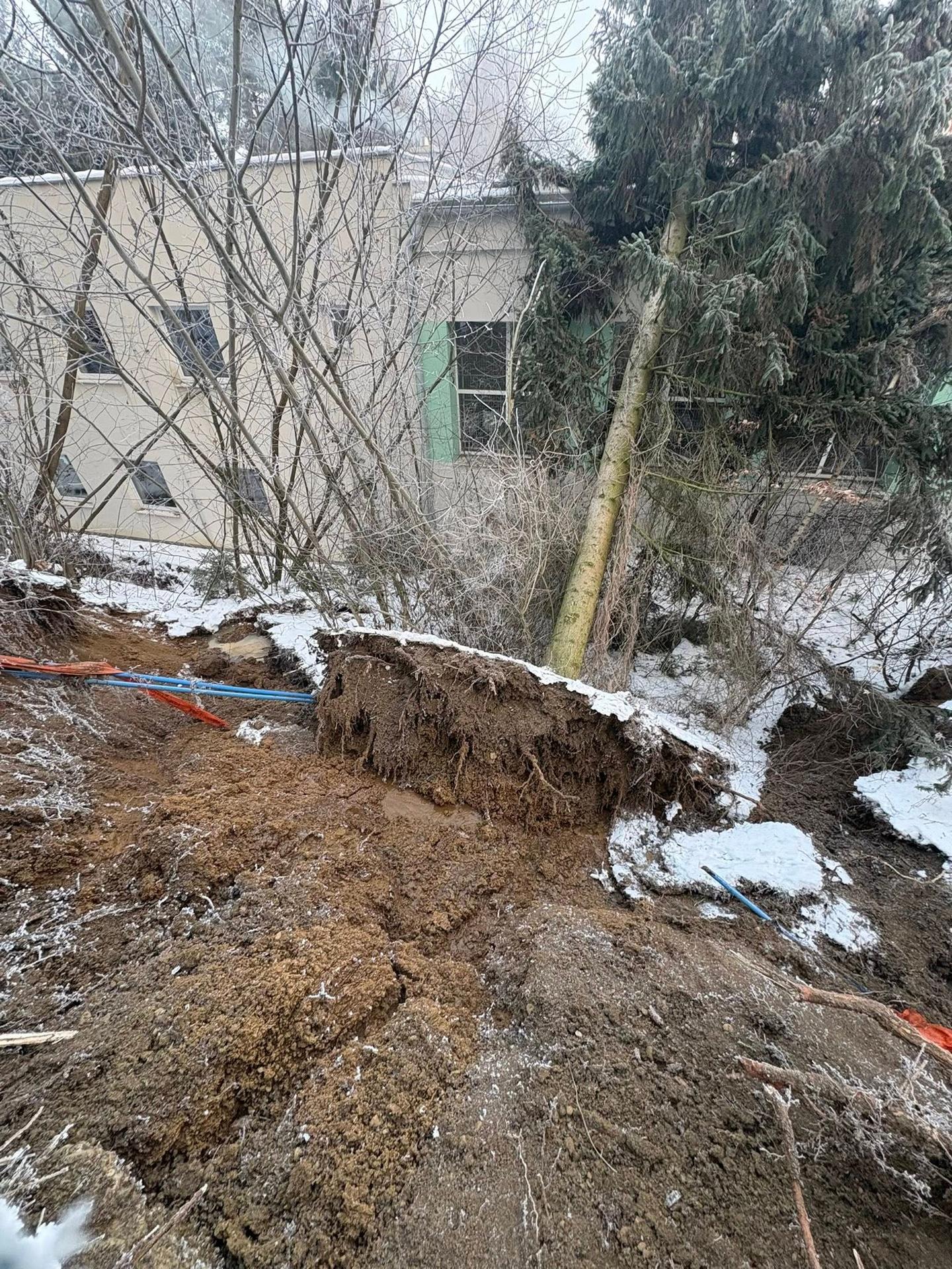 Zosuv svahu v Prešove.