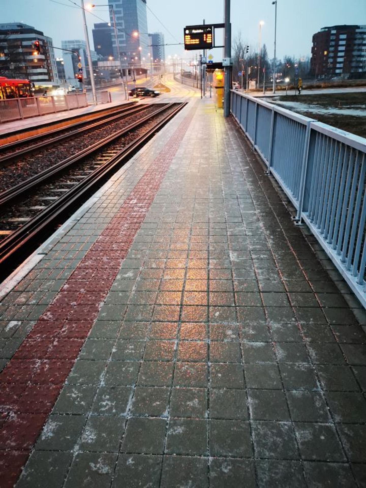 Poľadovica v bratislavskej Petržalke.