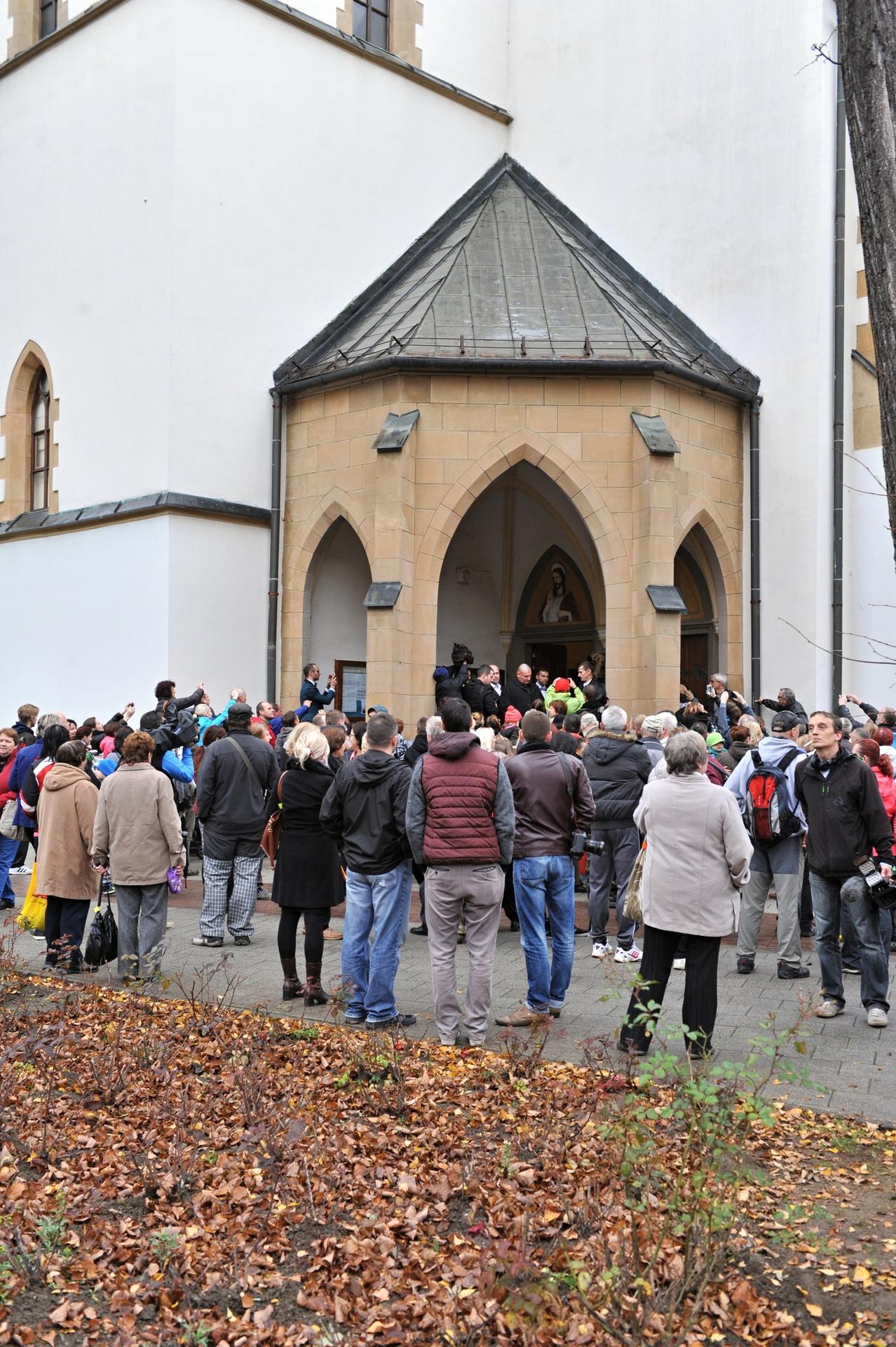 Pred svadobným obradom slovenského cyklistu Petra Sagana s Katarínou Smolkovou