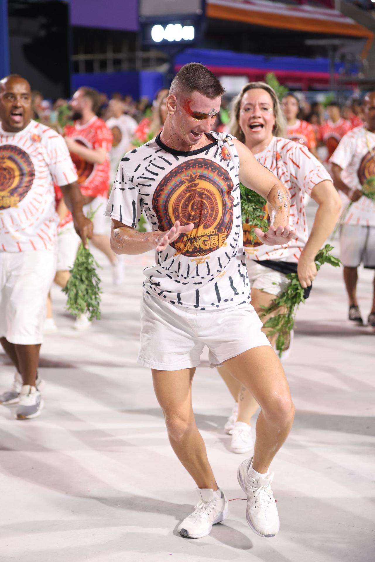 Lukáš počas generálky pred karnevalom.