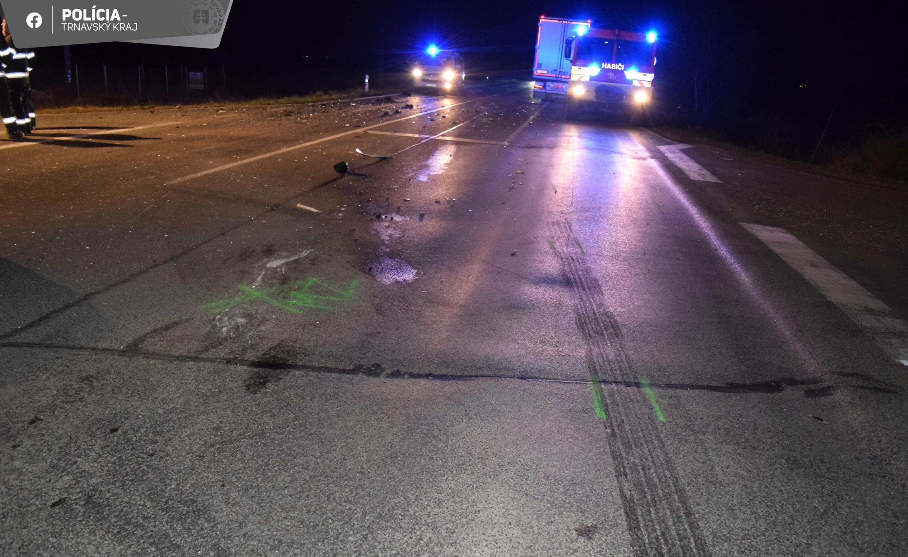 Nehoda pri obci Kajal.