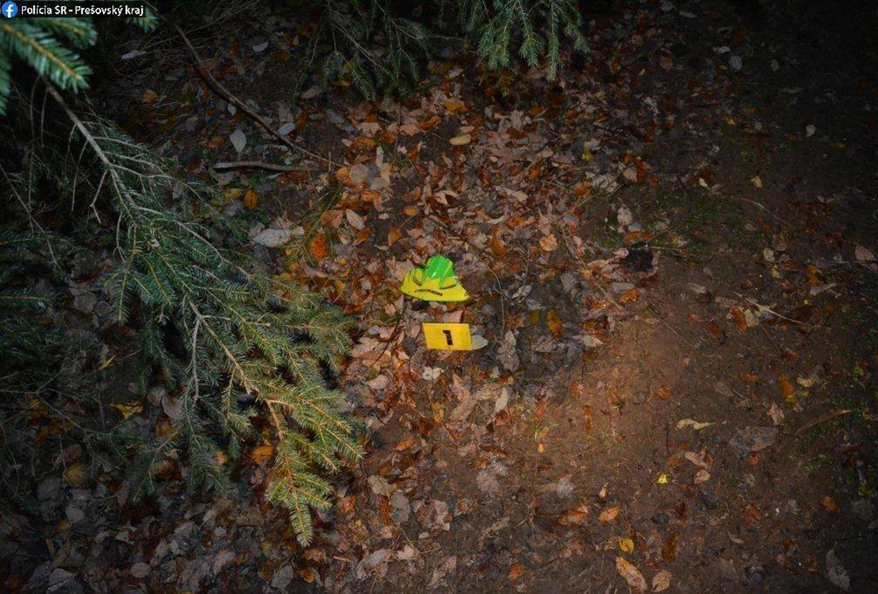 Ostnatný drôt, ktorý v lese zranil motorkára.