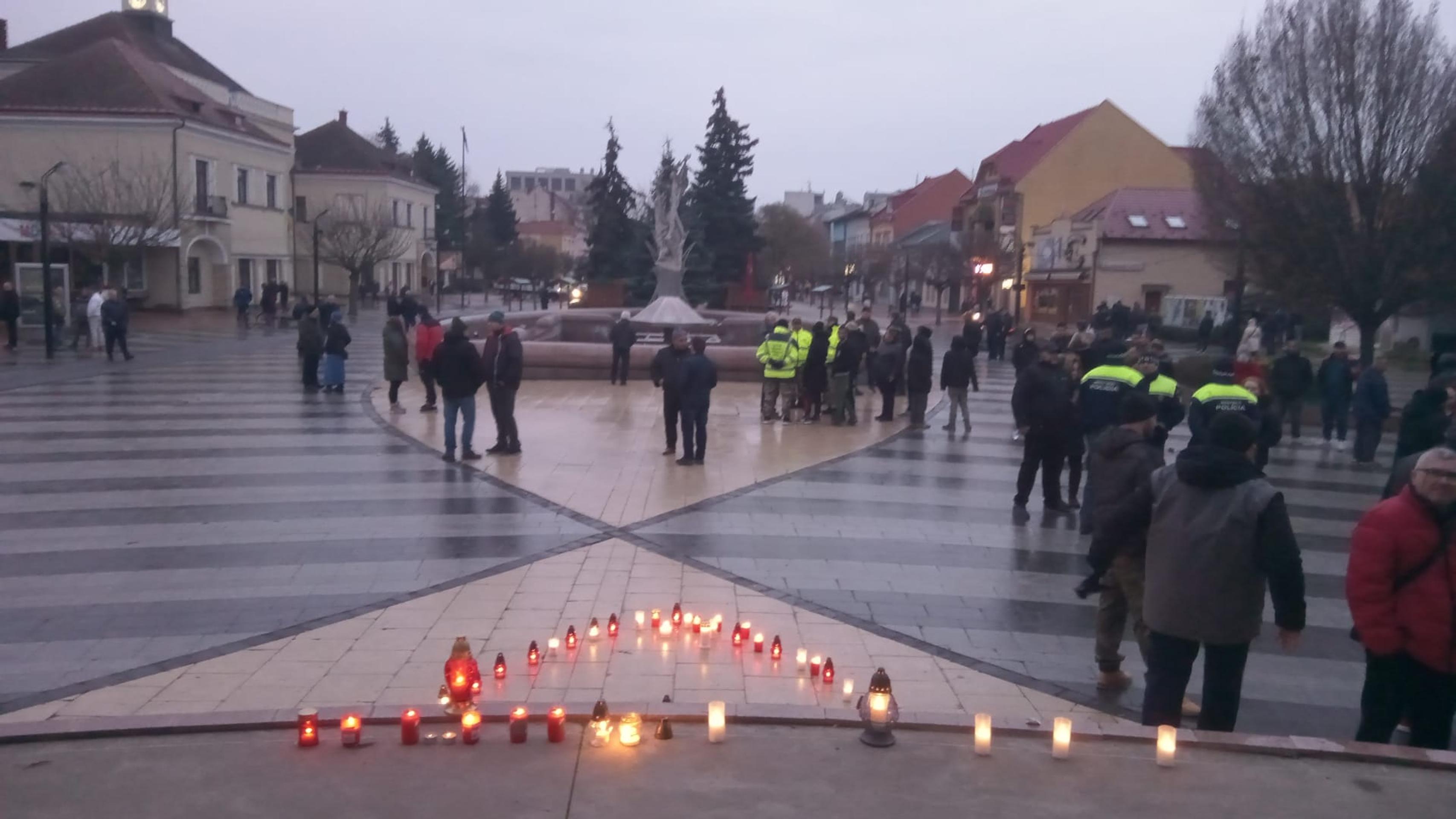 Protest v Michalovciach