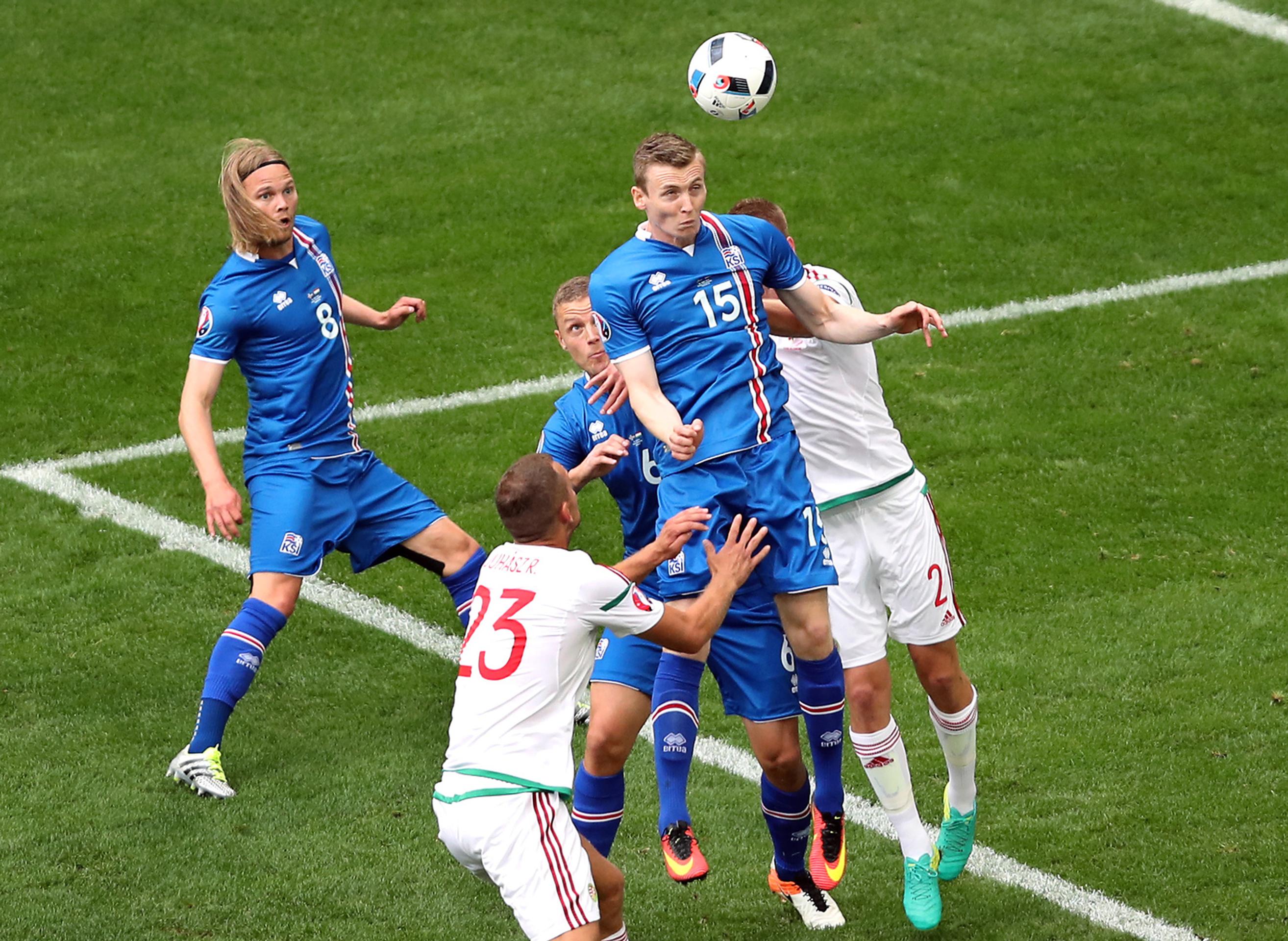 Snímky zo zápasu Island - Maďarsko