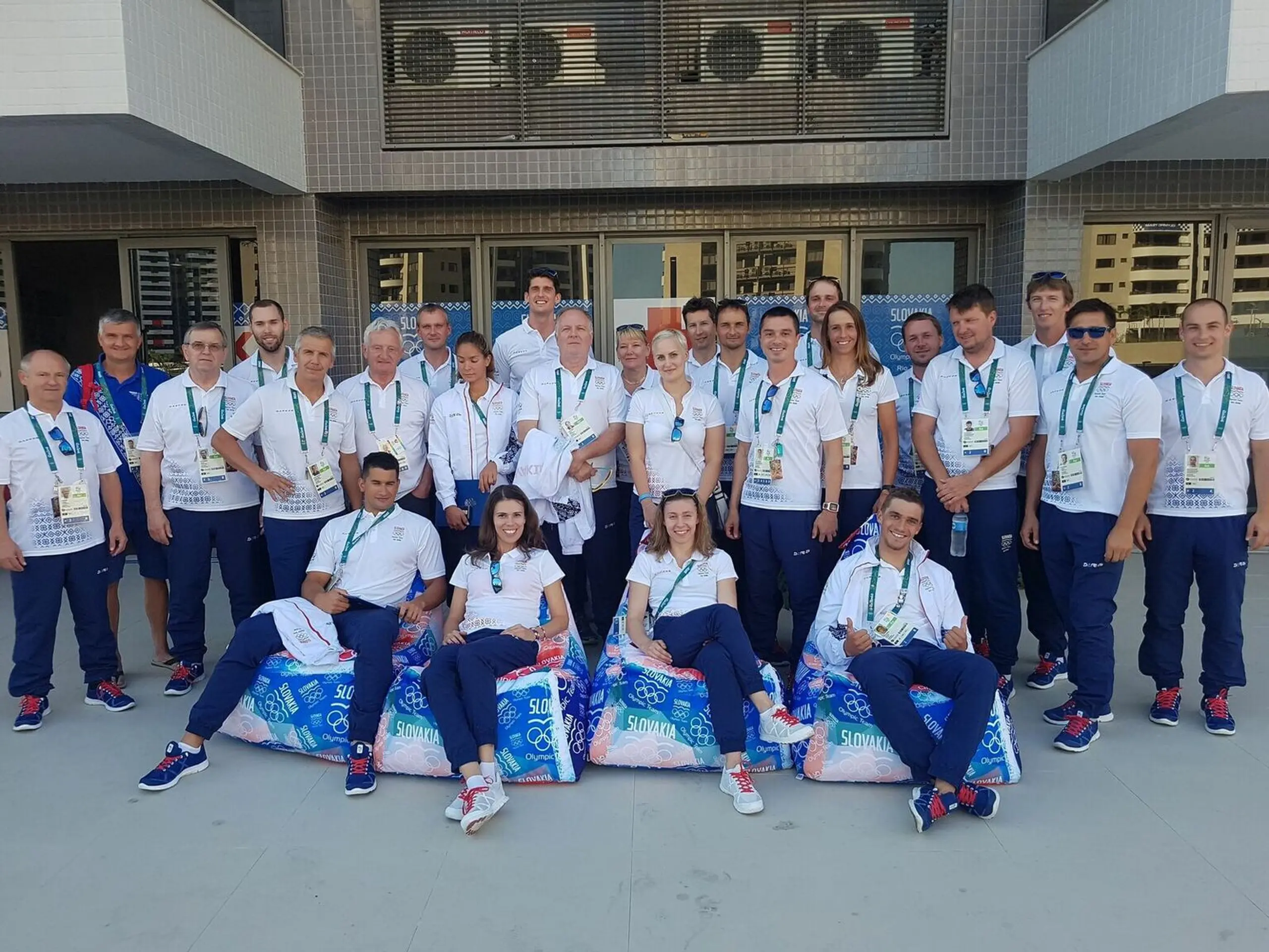 Slovenská výprava v Olympijskej dedine v Riu.