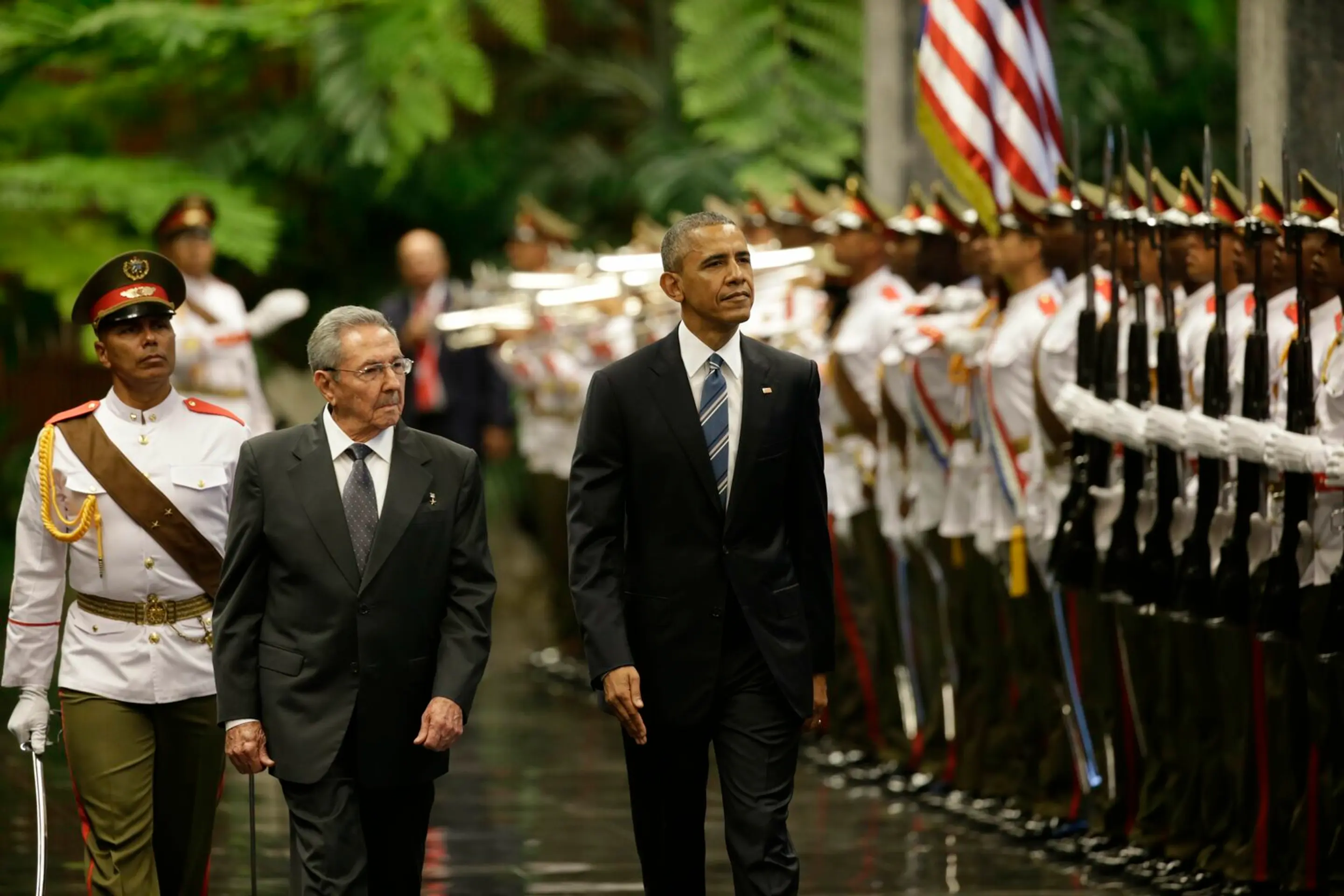 Barack Obama sa stretol s Raúlom Castrom