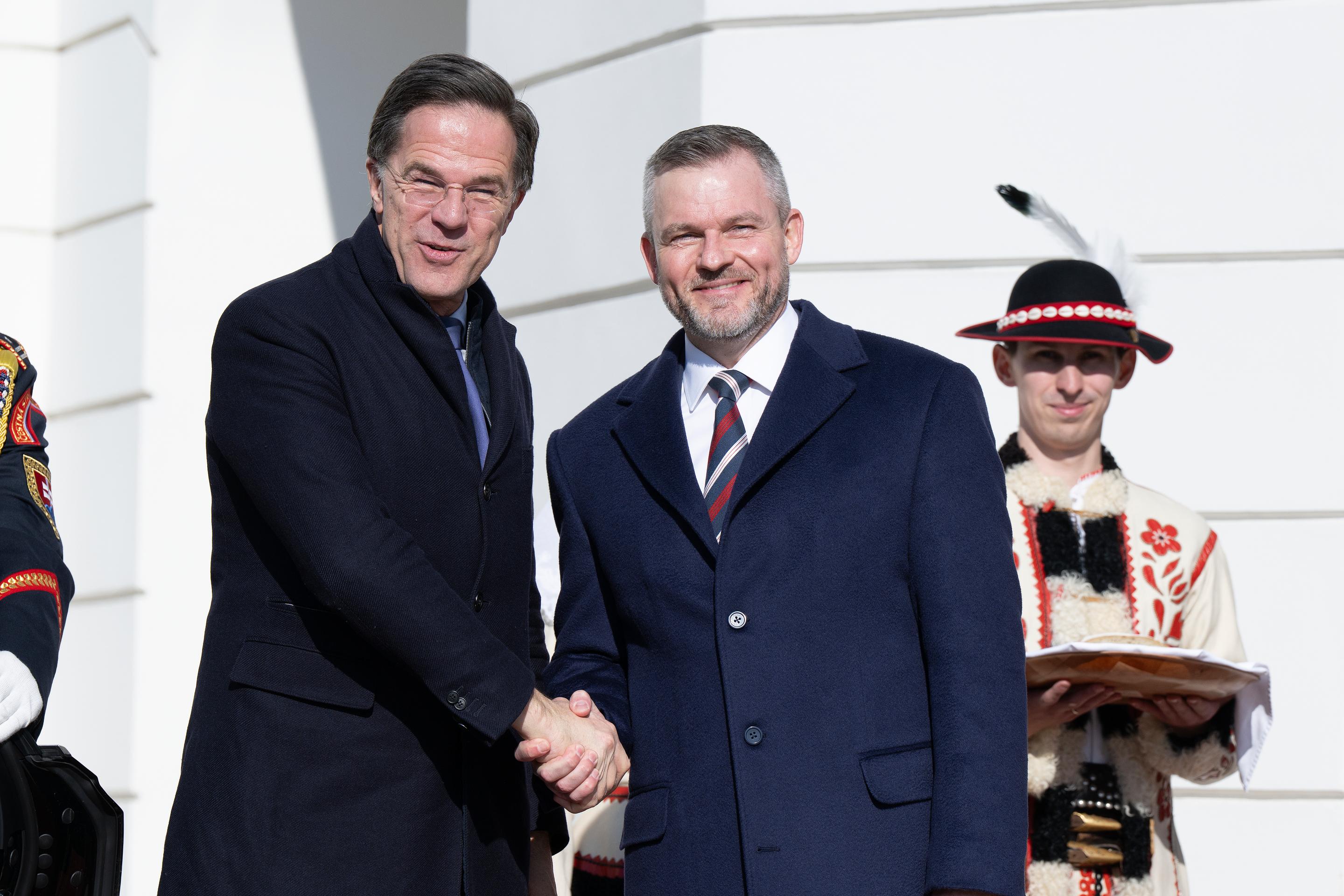 Peter Pellegrini a Mark Rutte
