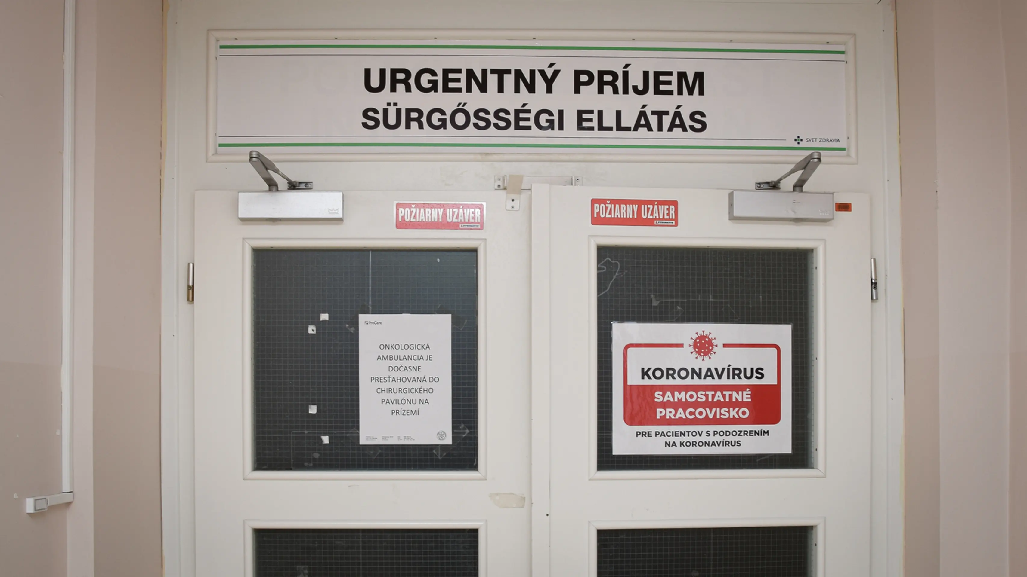 Covidové oddelenie v Rimavskej Sobote.