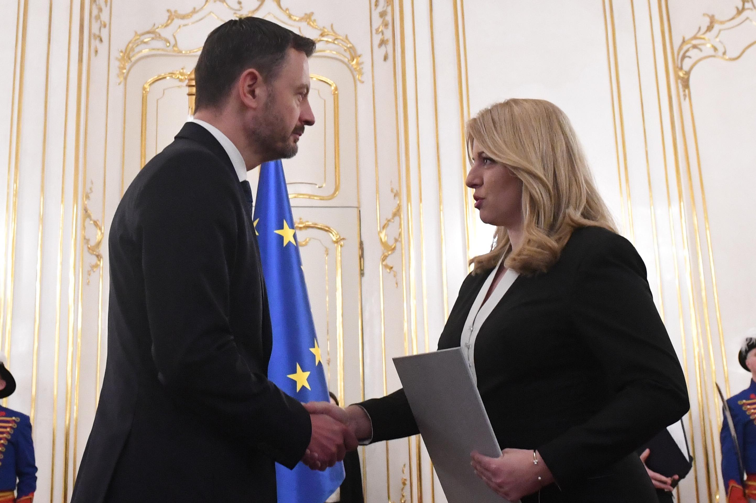 Prezidentka Zuzana Čaputová odvolala vládu Eduarda Hegera
