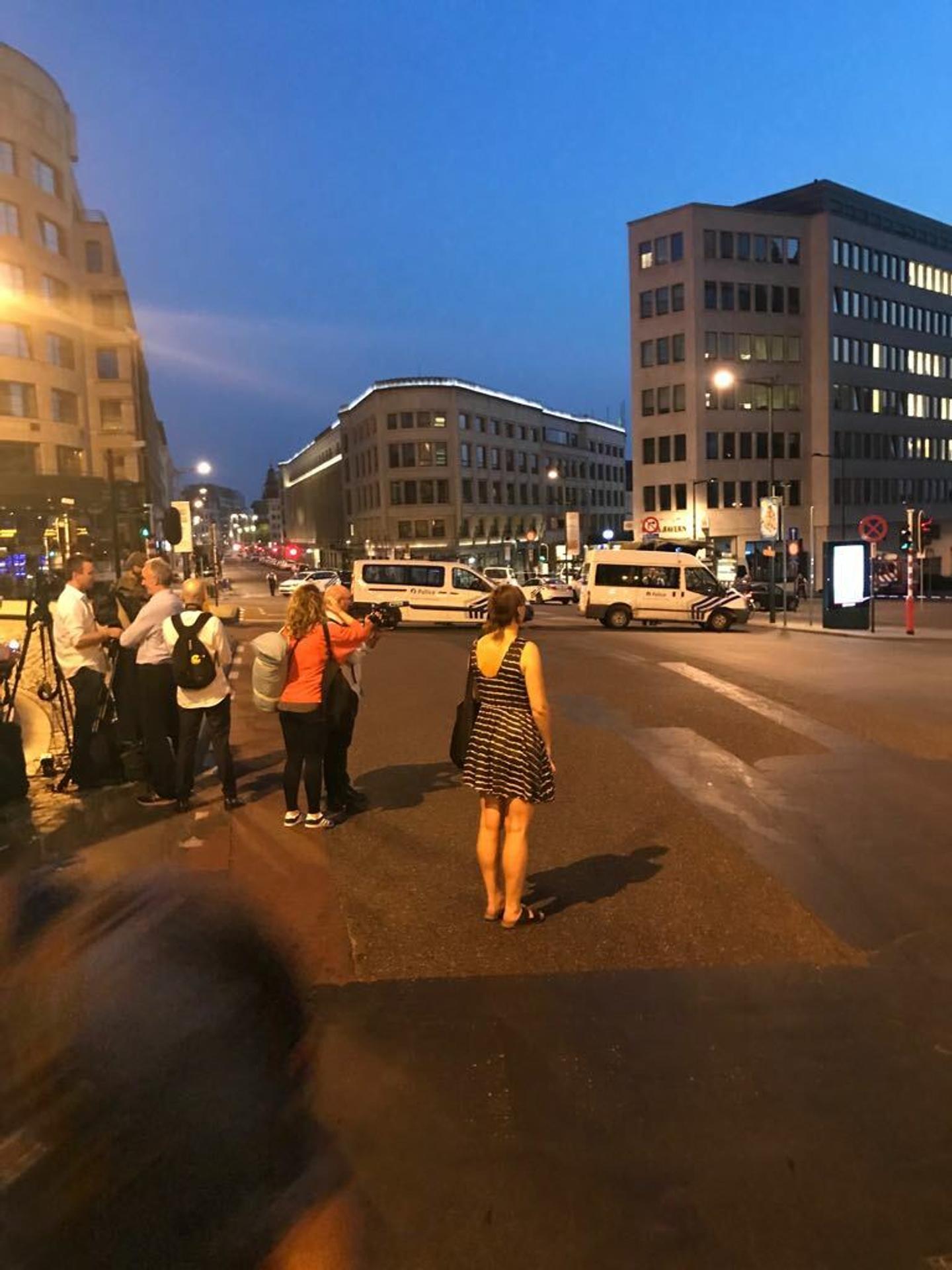 Okolie železničnej stanice v Bruseli