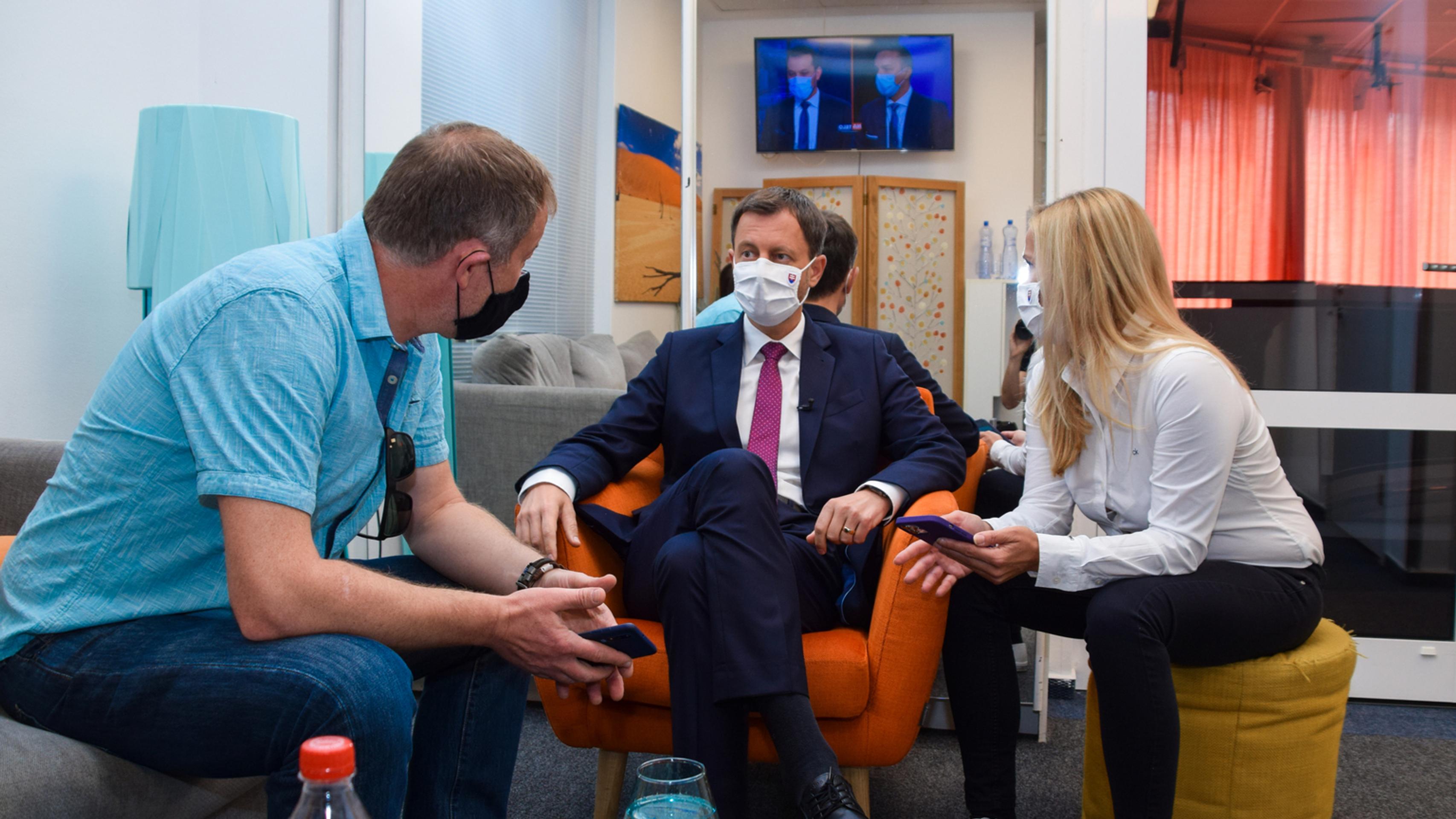 Eduard Heger pred nakrúcaním.