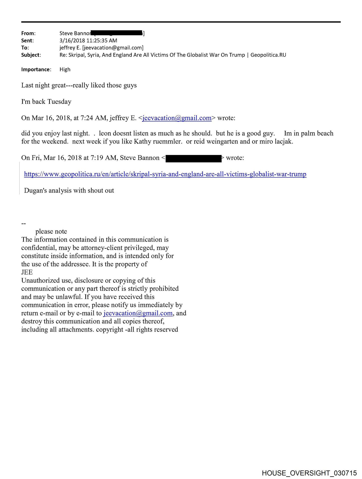 Lajčáka spomína aj v tejto správe.