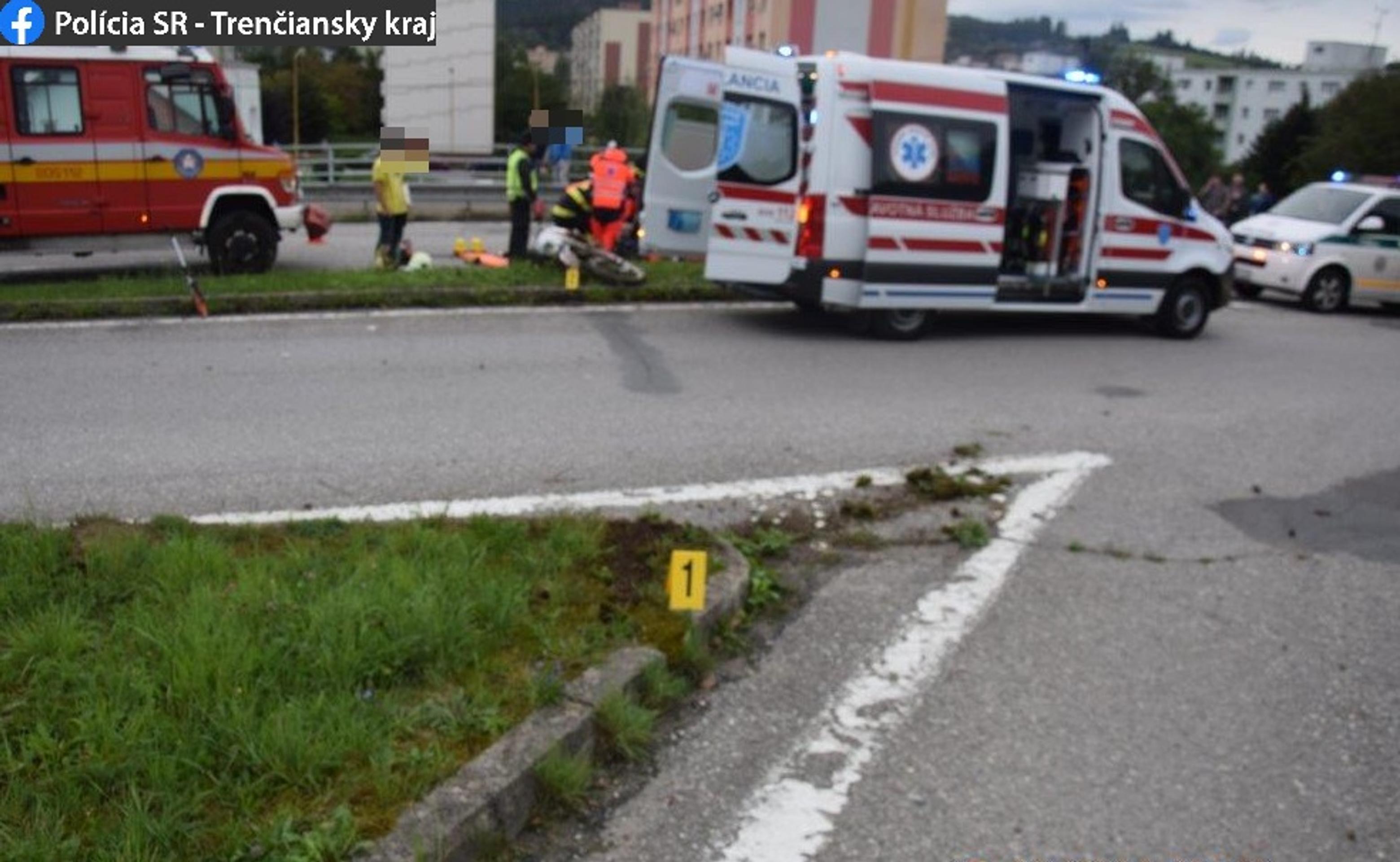 Nehoda v Považskej Bystrici.