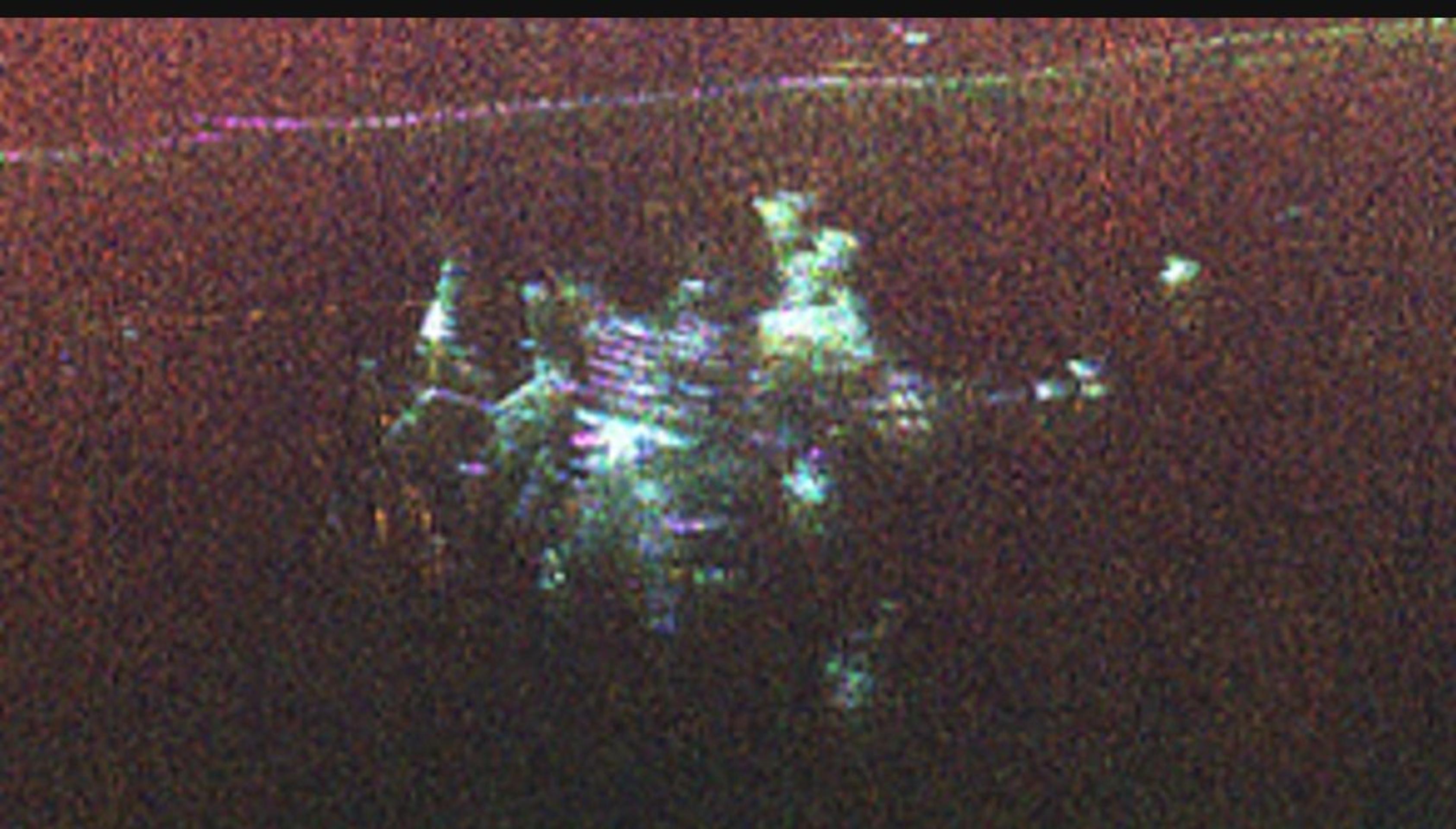 Camp Century na snímke NASA.