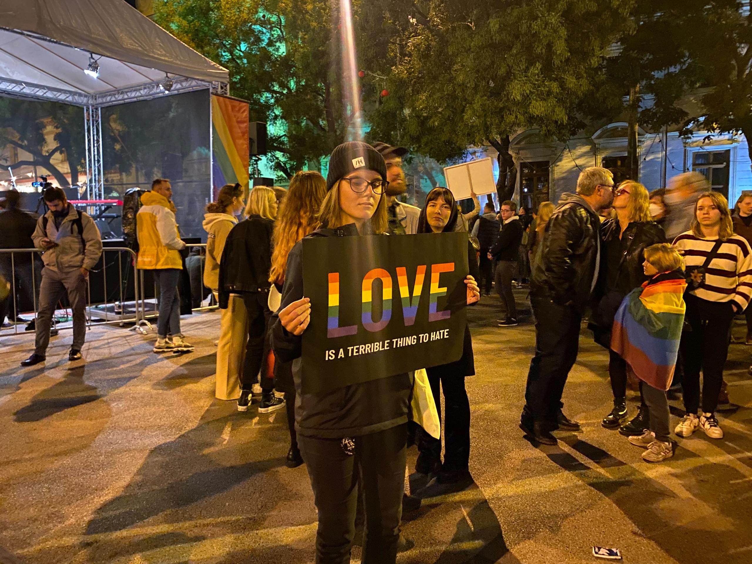 Zhromaždenie v Bratislave.