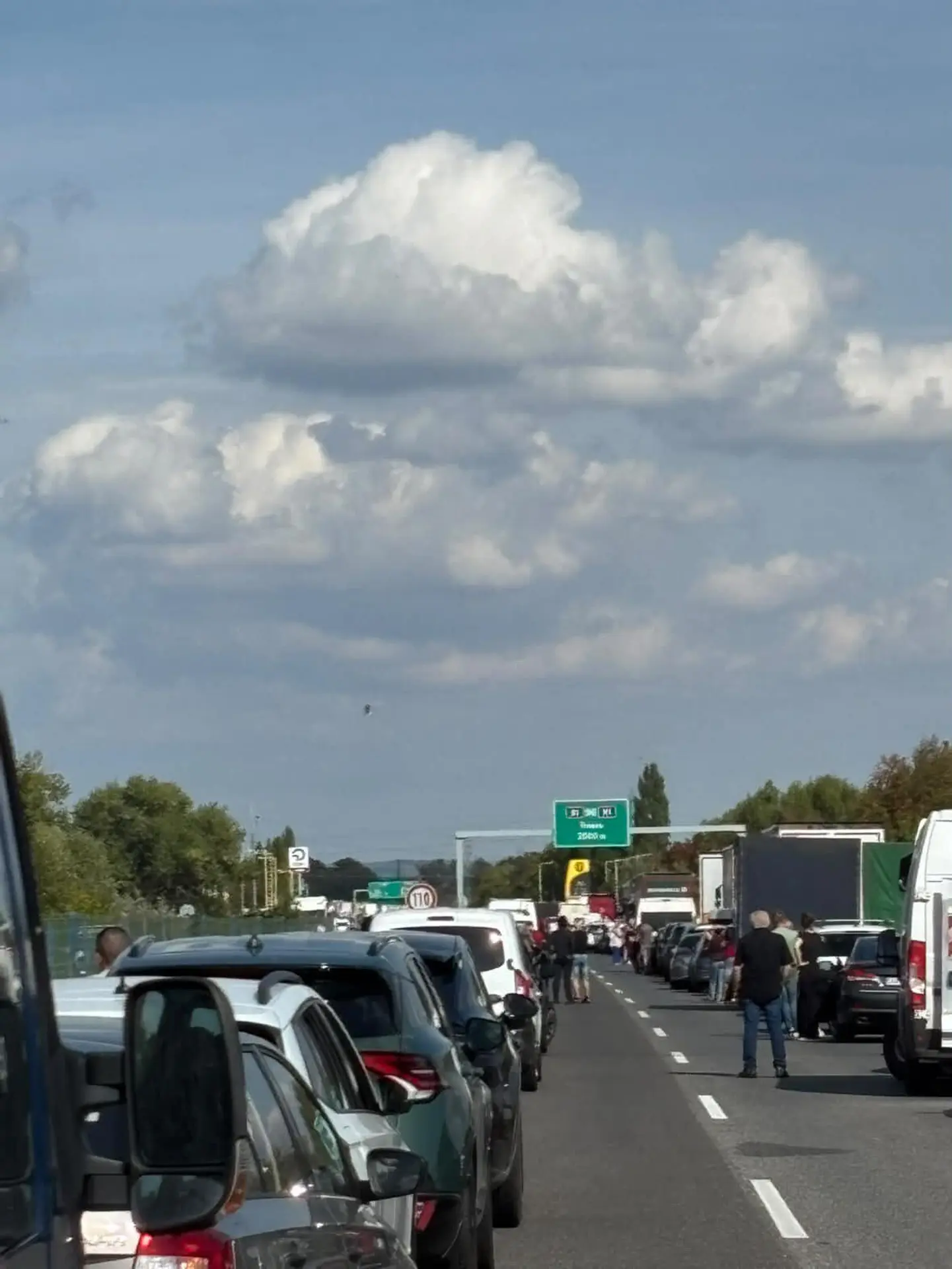 Nehoda na diaľnici D1 pri Trnave 
