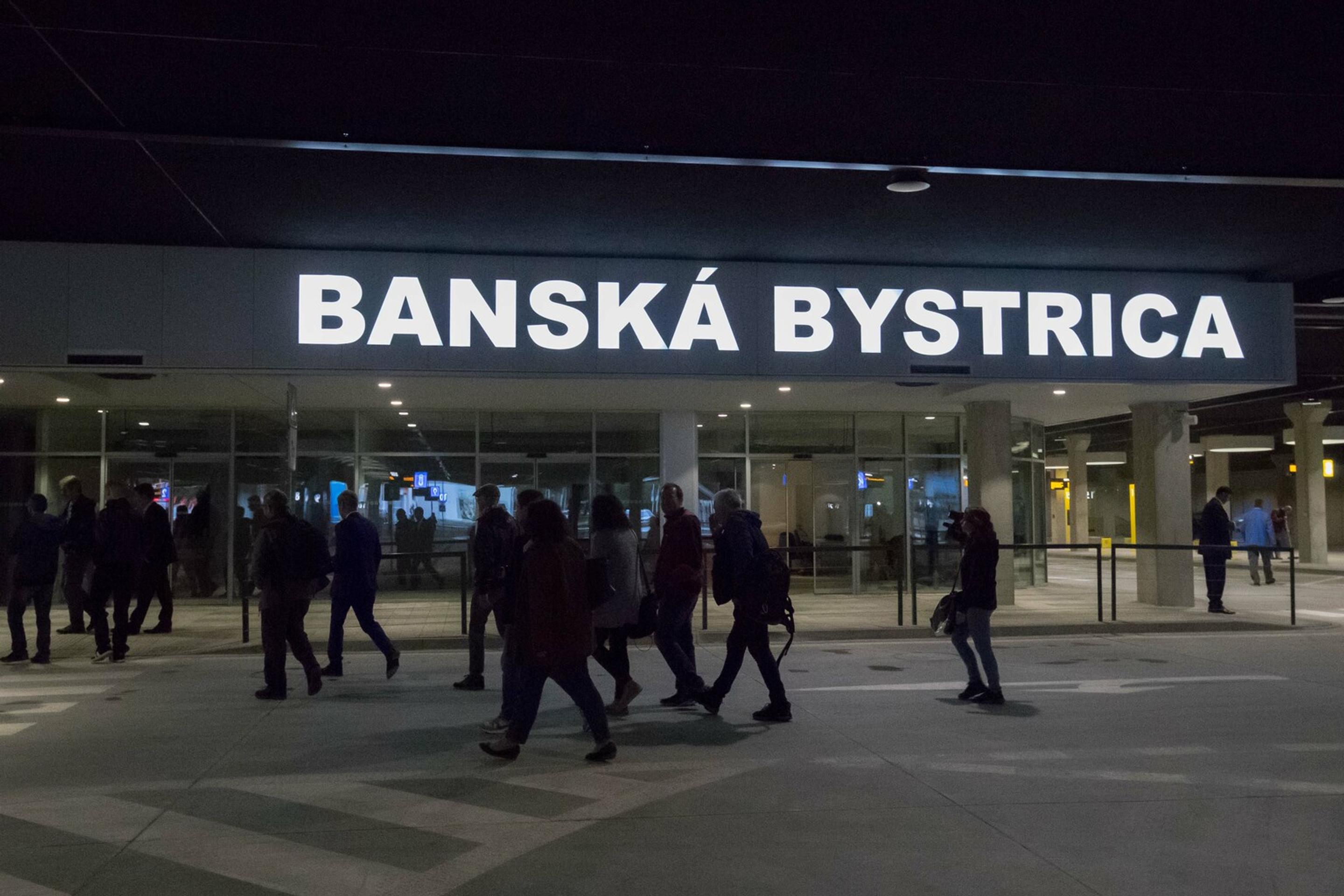 Autobusová stanica v Banskej Bystrici.