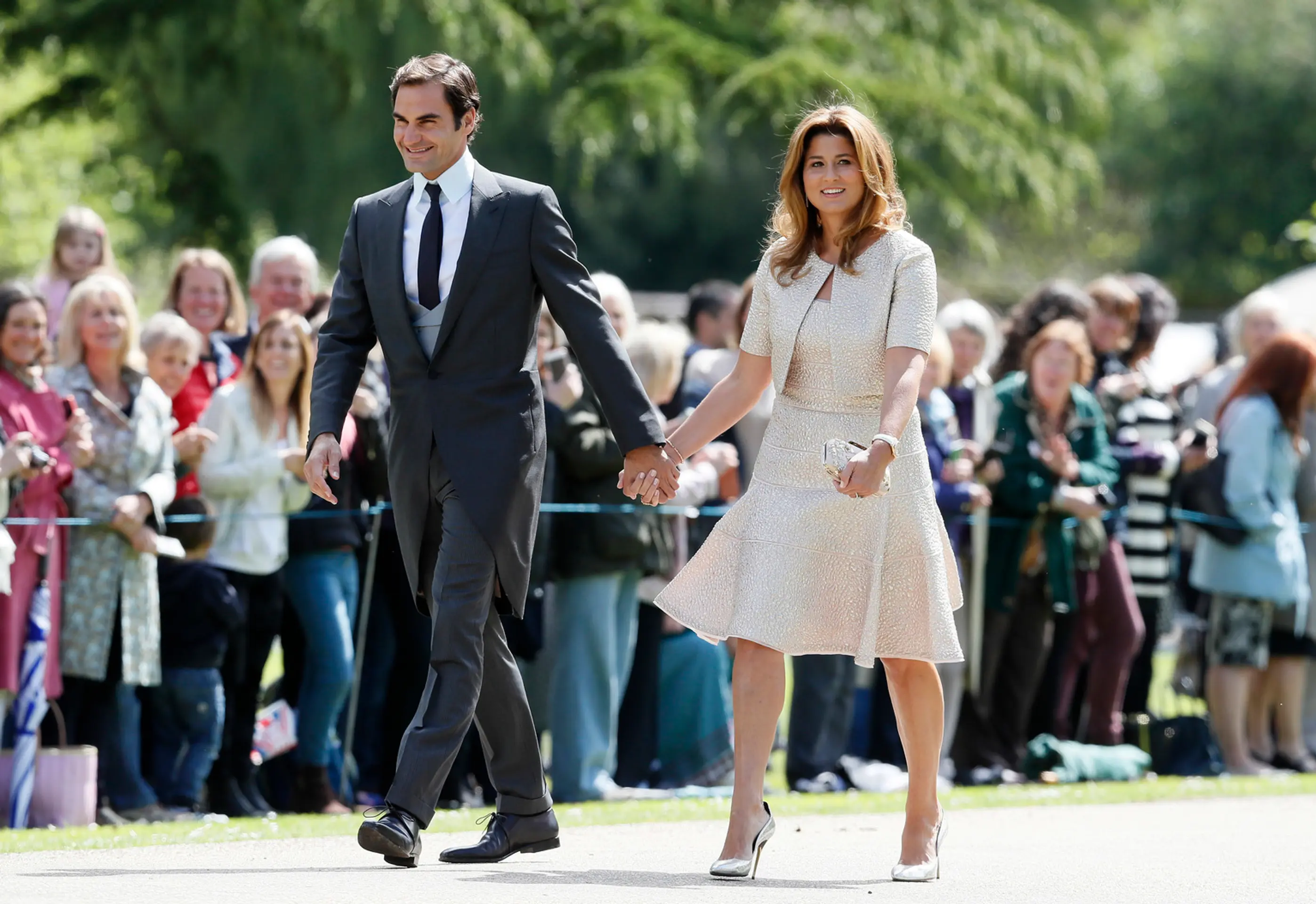 Roger Federer s manželkou Mirkou.