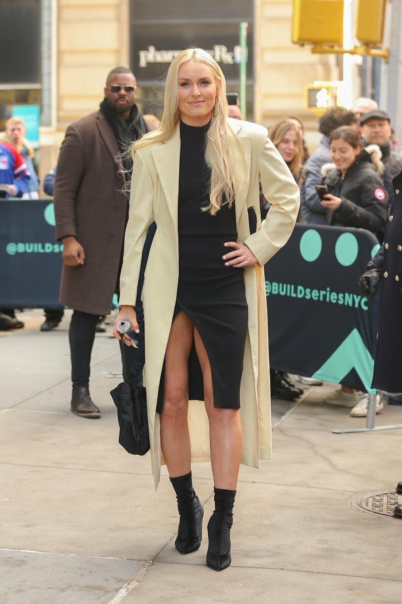 Lindsey Vonn mala príliš vysoký rozparok .