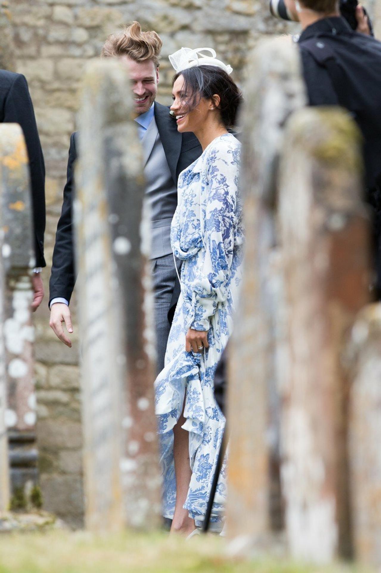 Meghan Markle spolu s princom Harrym na svadbe.