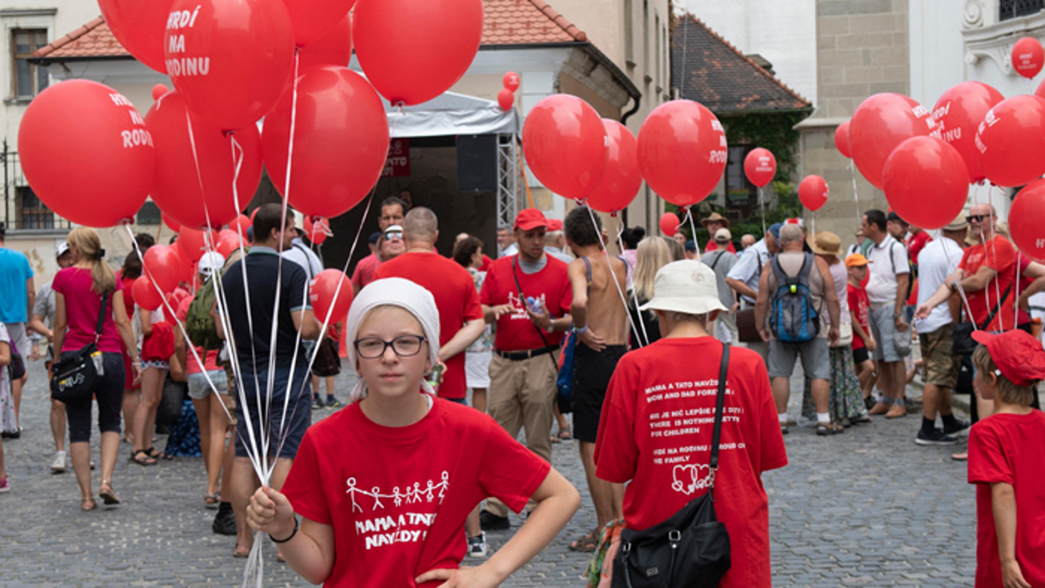 Pochod Hrdí na rodinu v Bratislave.