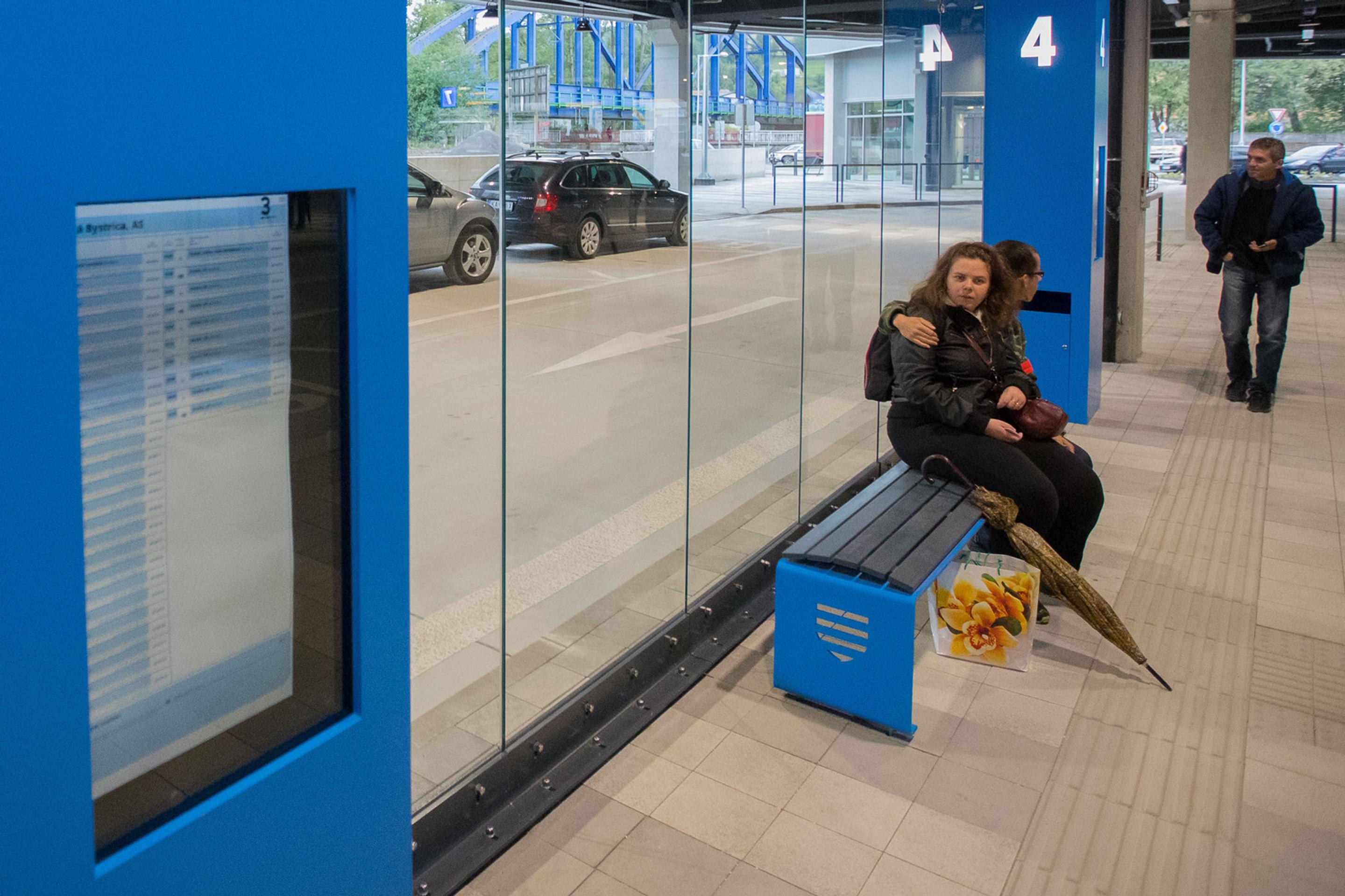 Autobusová stanica v Banskej Bystrici.