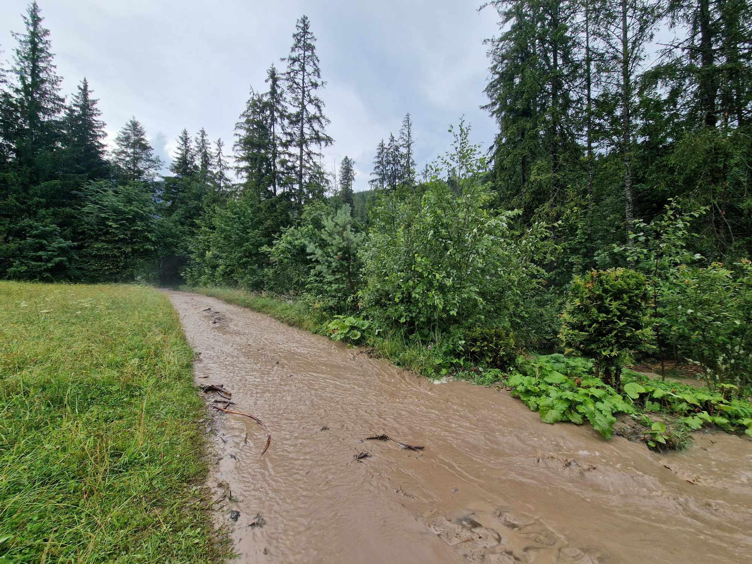 Monkova dolina v deň nešťastia.