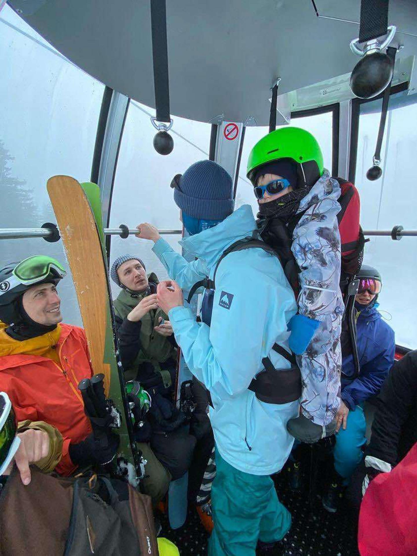 Lyžovačka s dieťaťom 