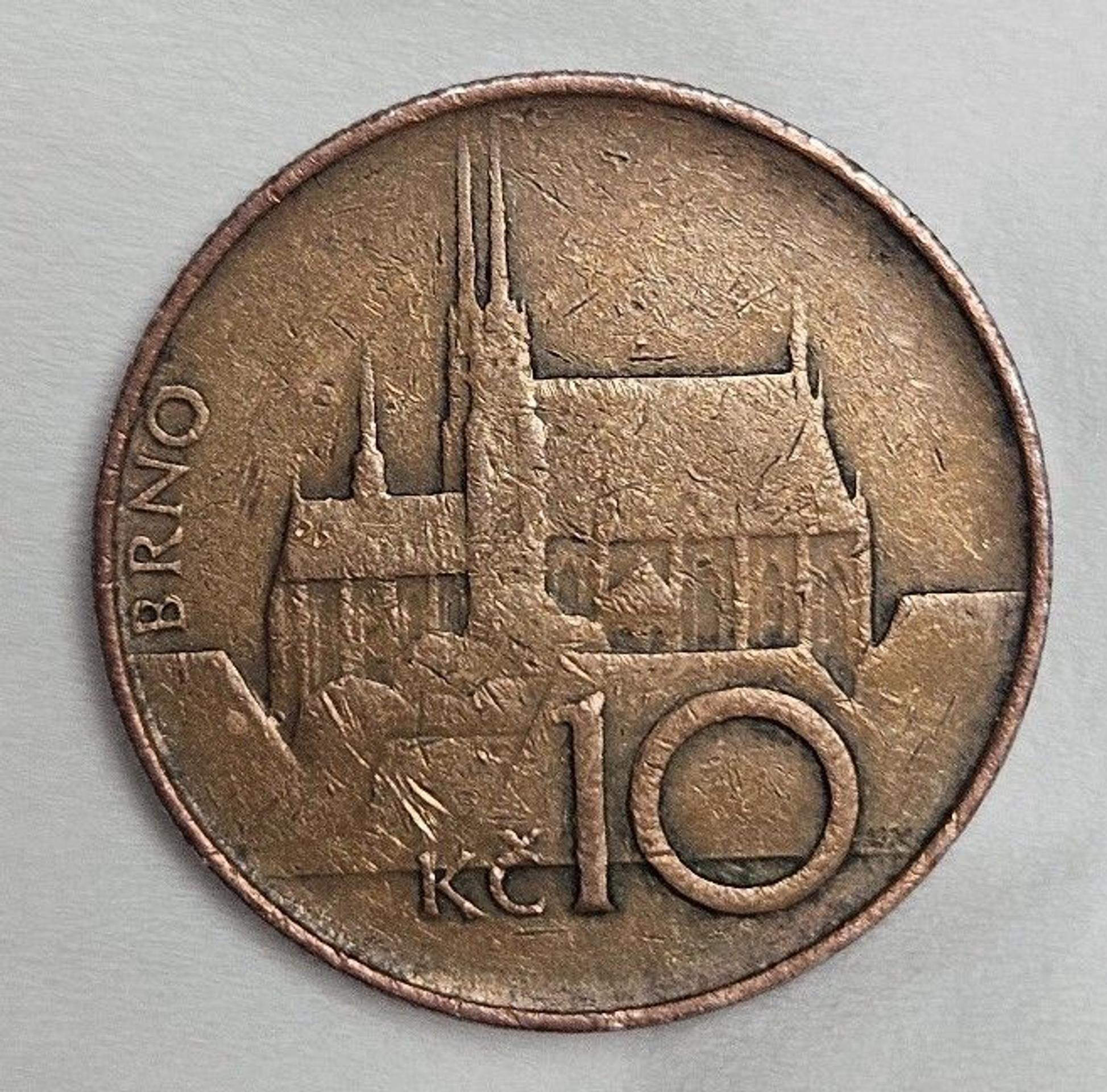 Vzácna desaťkorunáčka z roku 1993.