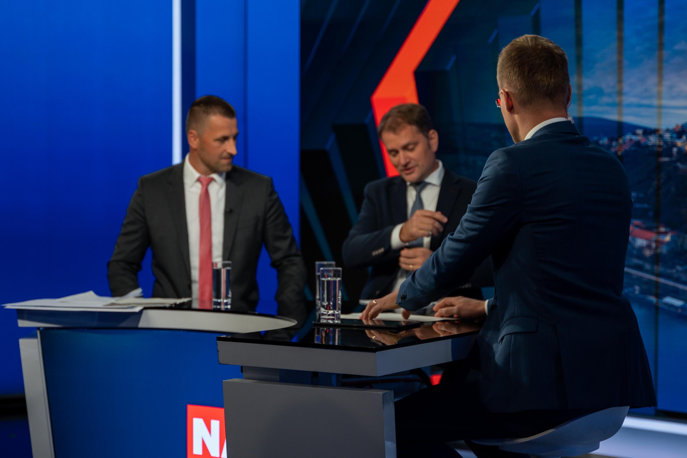 Hosťami Na telo boli Marián Viskupič (SaS) a Igor Matovič (OĽANO).