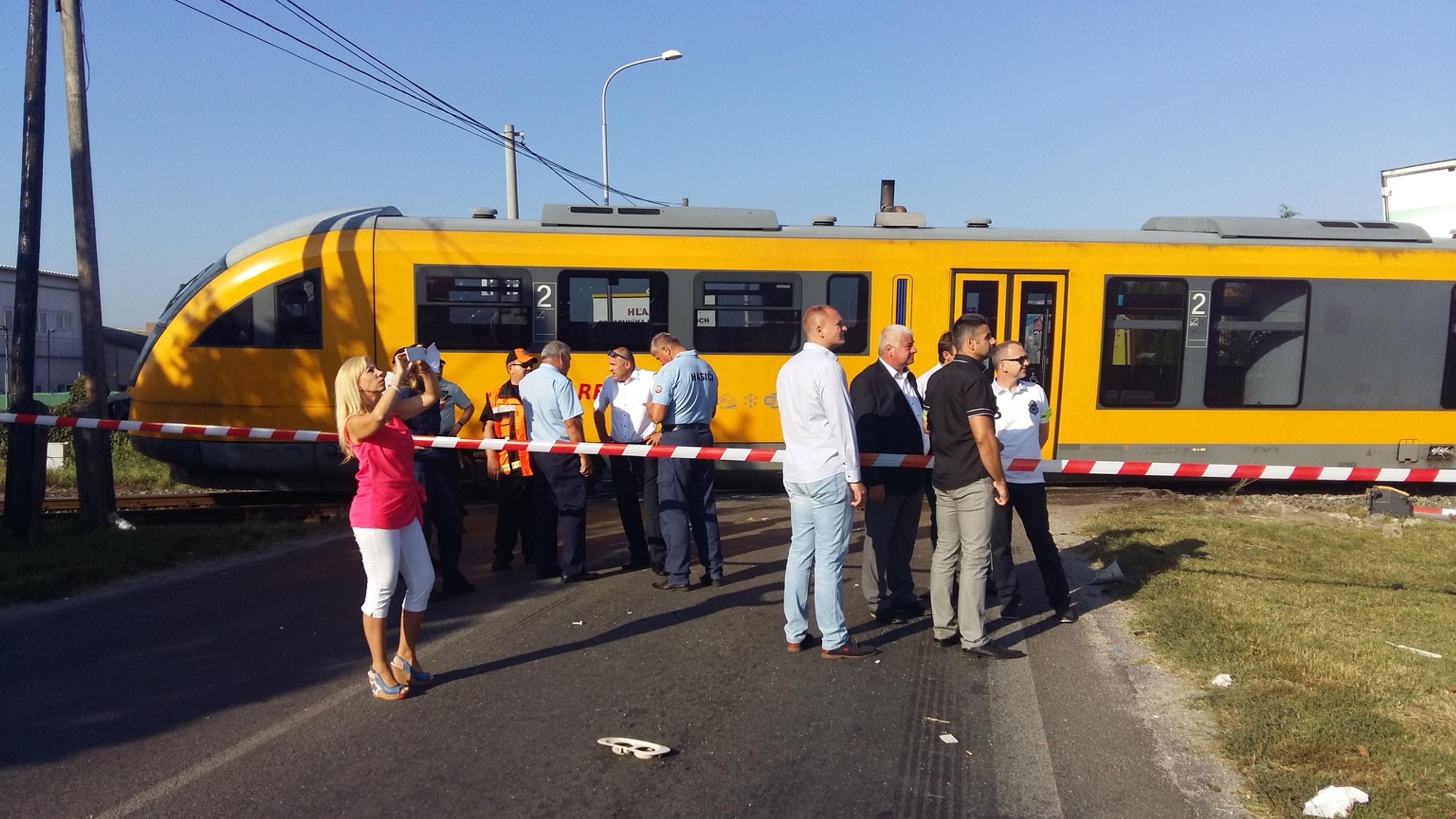 Zrážka vlaku s kamiónom 