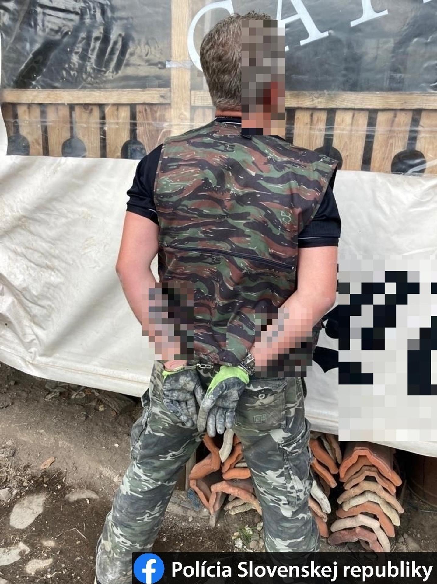 Zadržaný počas akcie NAKA na juhu Slovenska.
