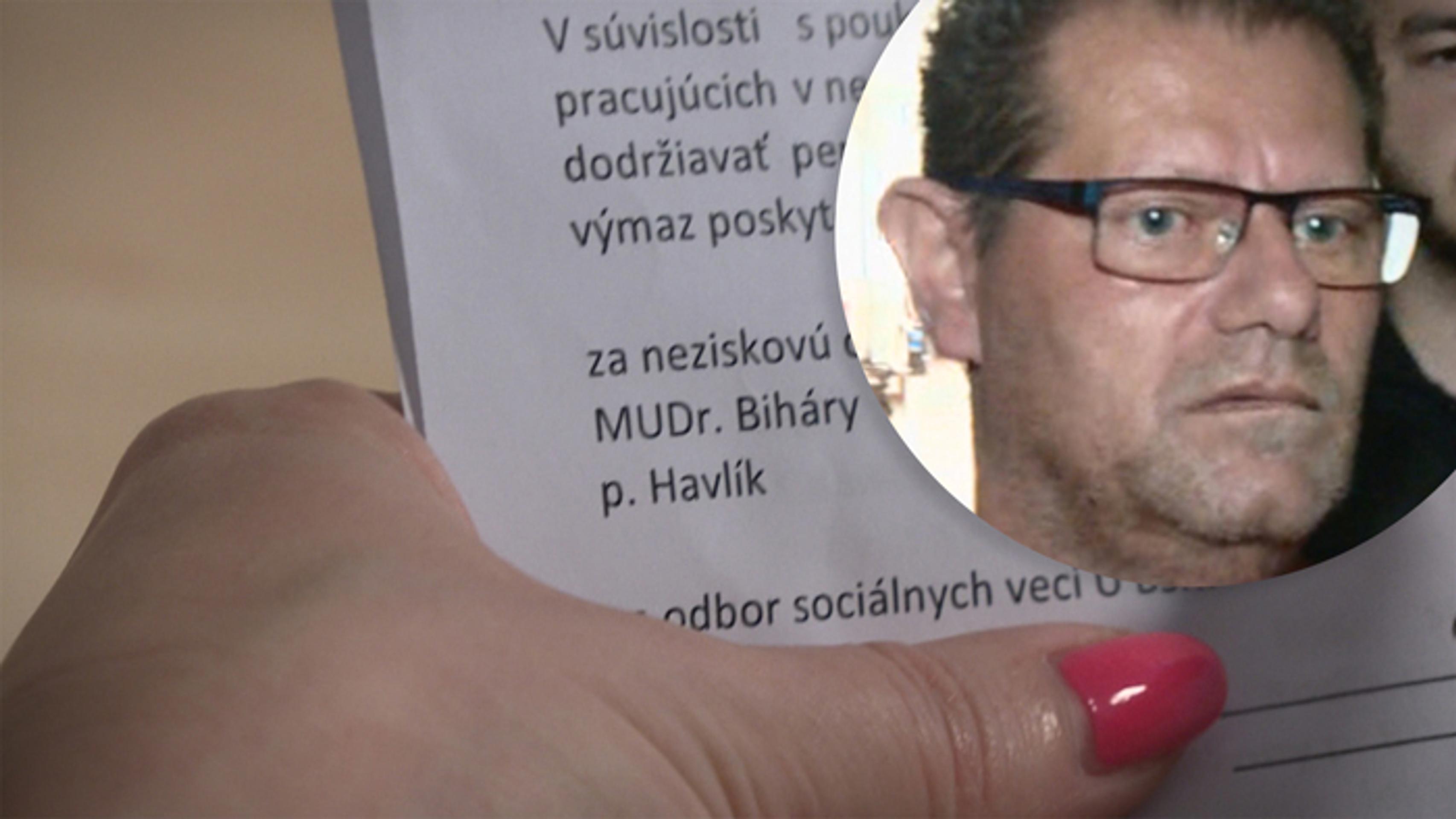 Kópiu dokumentu, v ktorom obvinený kuchár z domova seniorov Ivan Biháry vyhlásil, že je lekár.