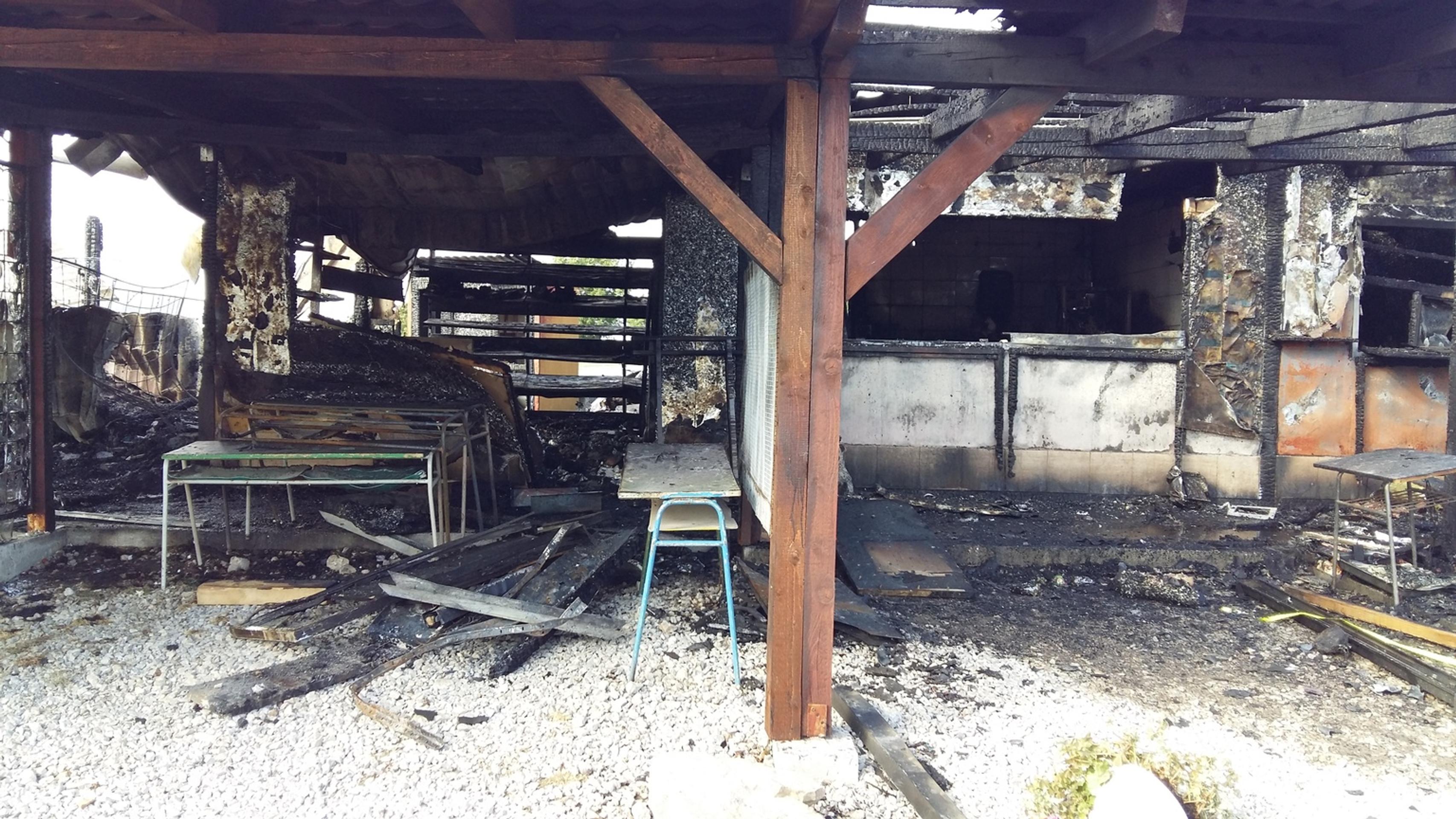 V Podhájskej zhoreli stánky 