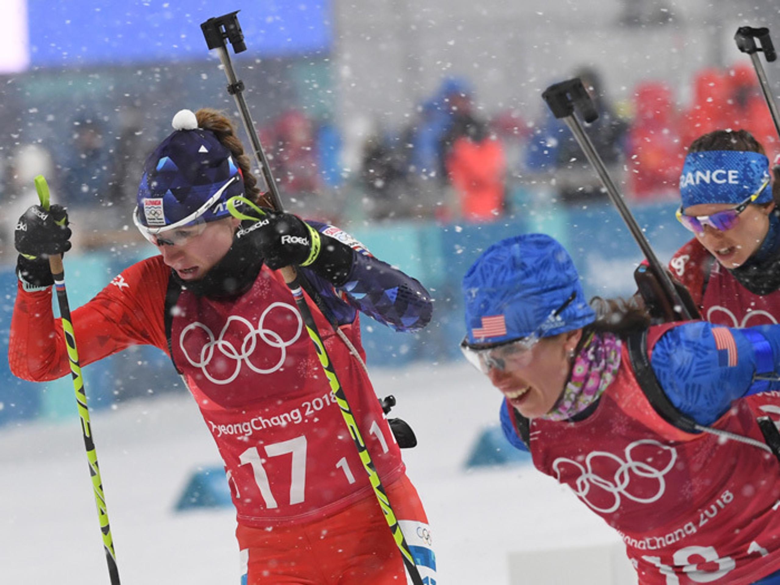 Paulína Fialková v štafete žien na 4x6 km.