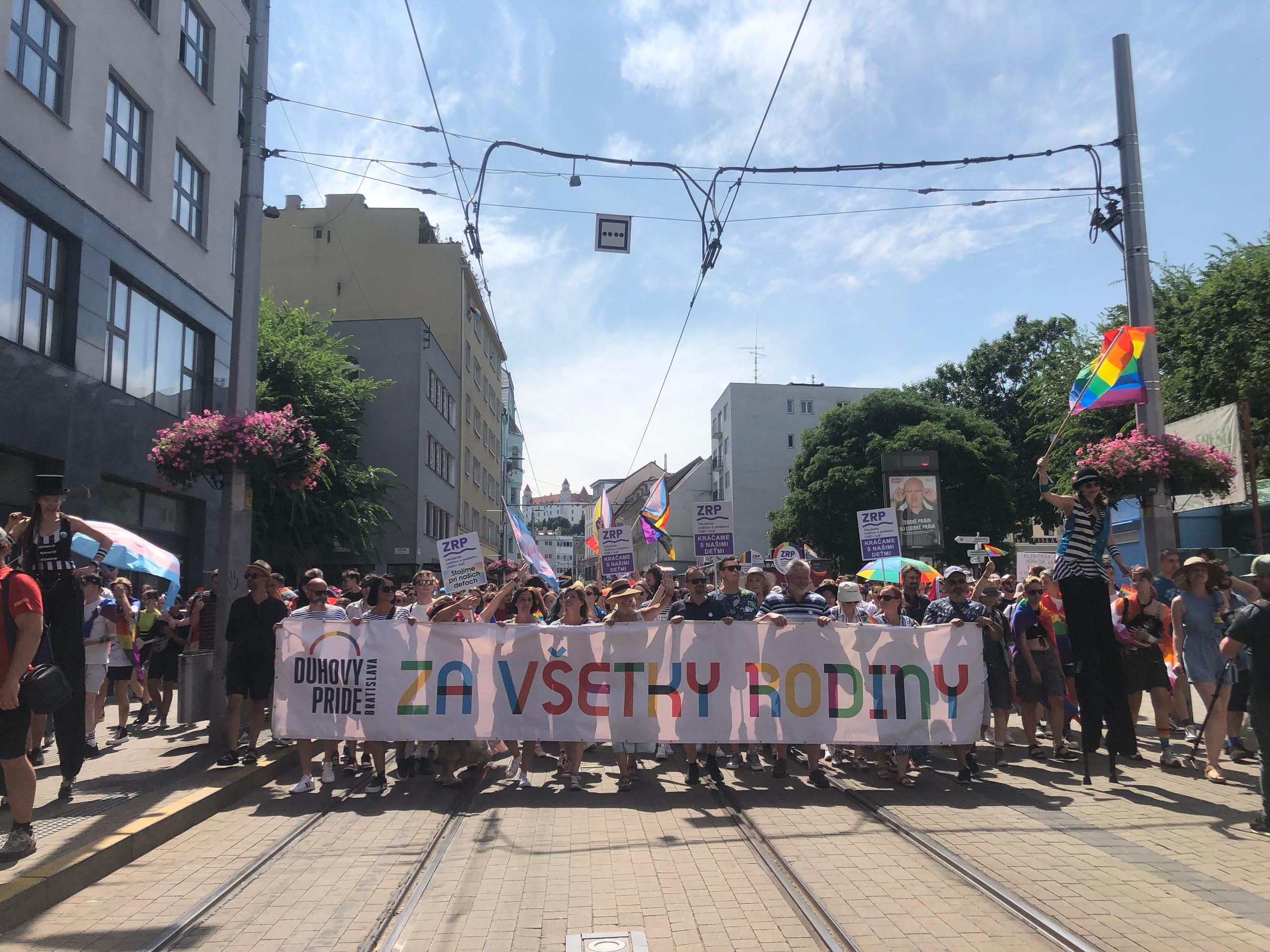 Dúhový PRIDE 2023 v Bratislave.