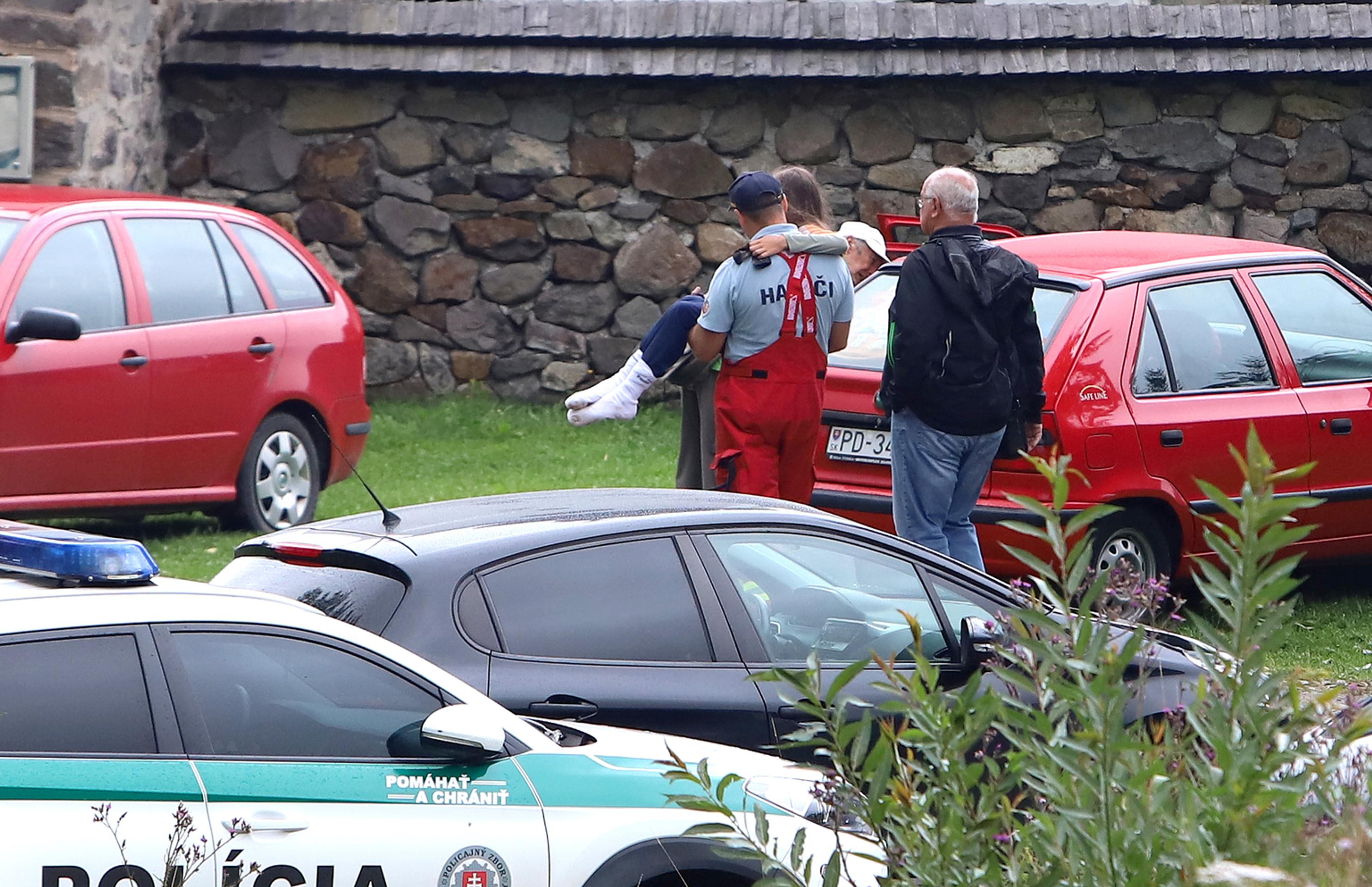 Zábery z miesta nešťastia.