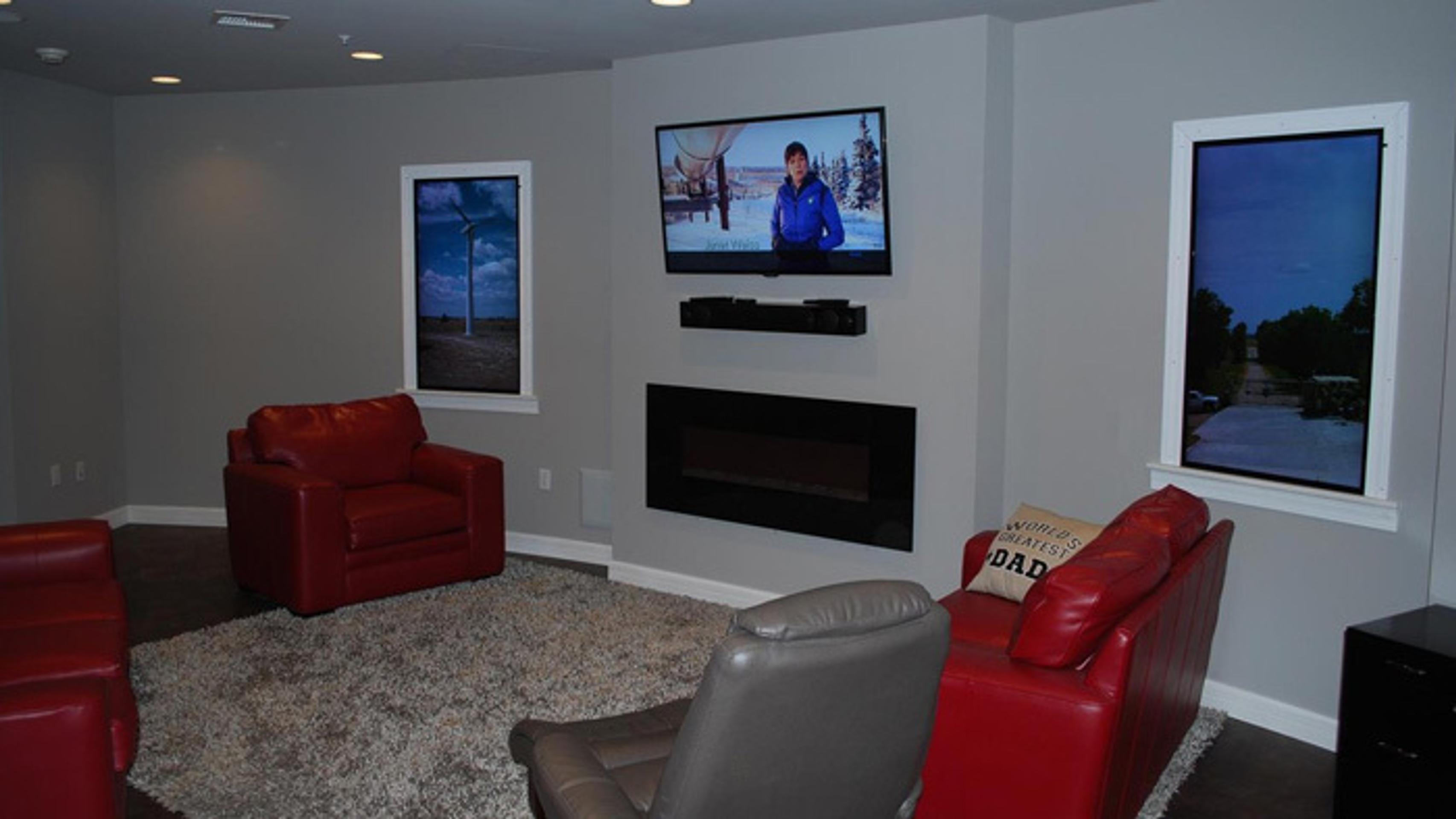 Obývačka v apartmáne.