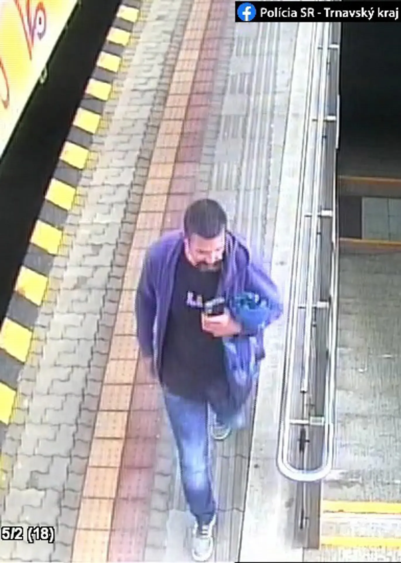 Exibicionista z vlaku na trase Dunajska Streda - Bratislava.