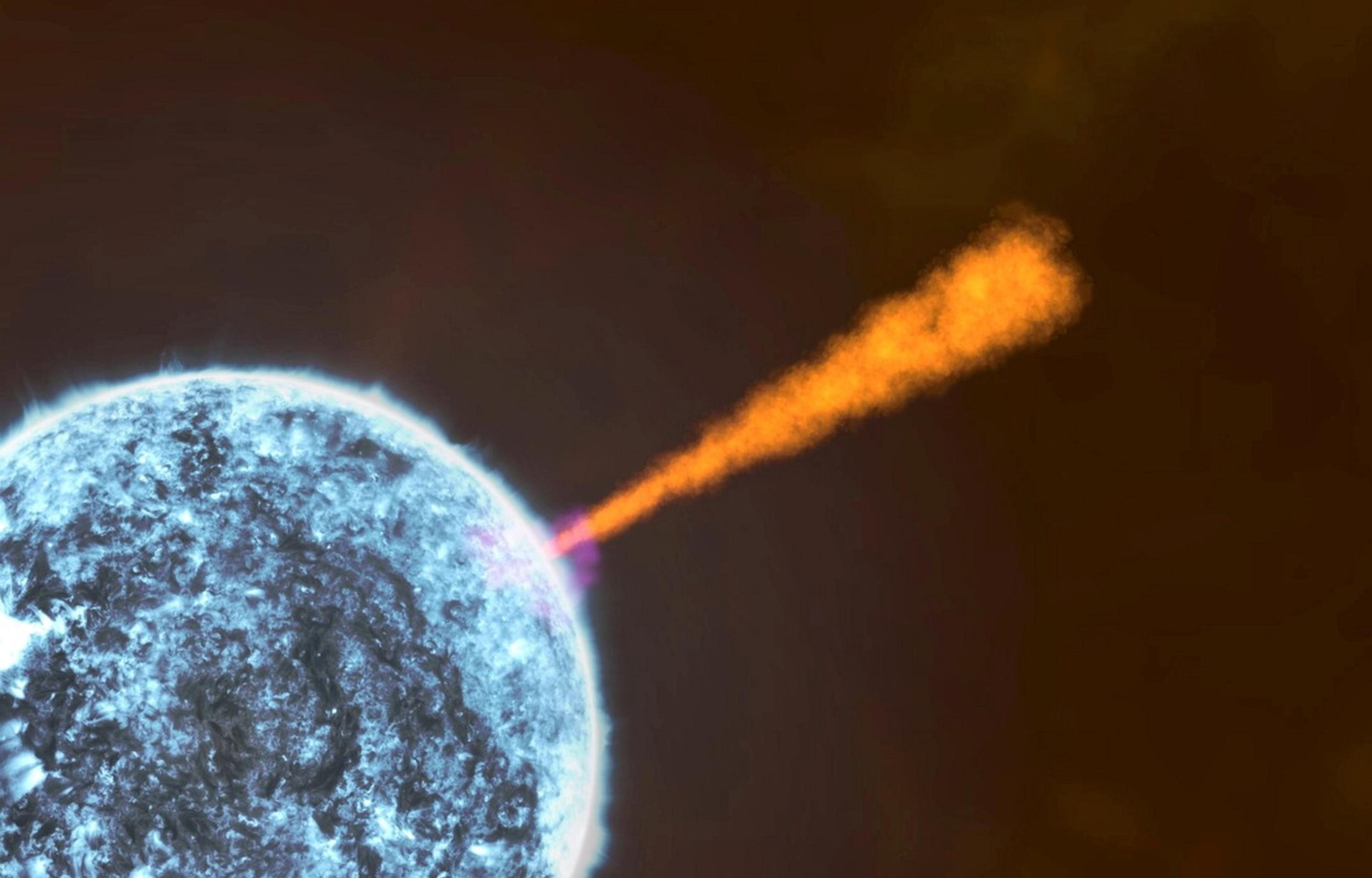 Výbuch gama žiarenia.